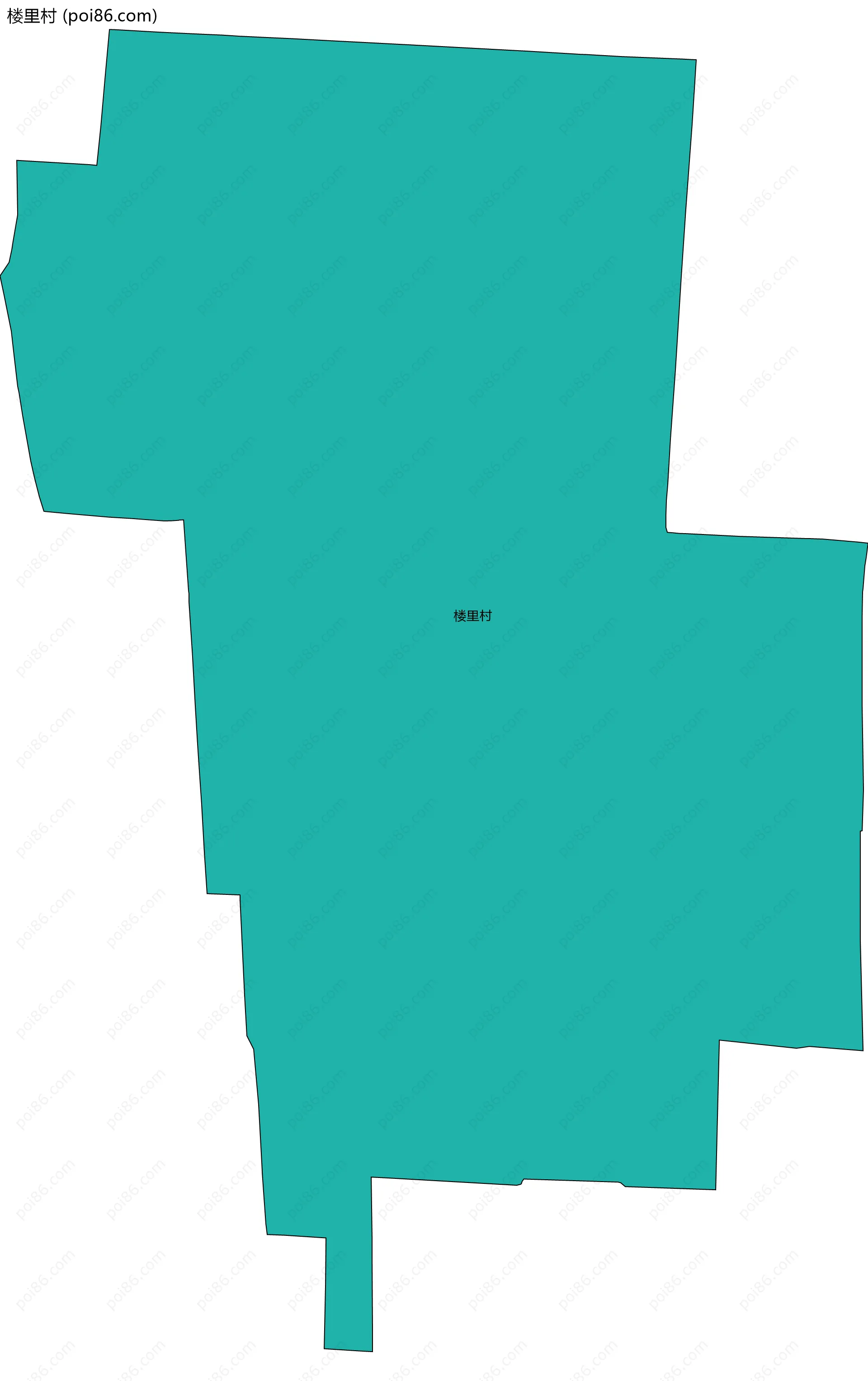 楼里村边界地图
