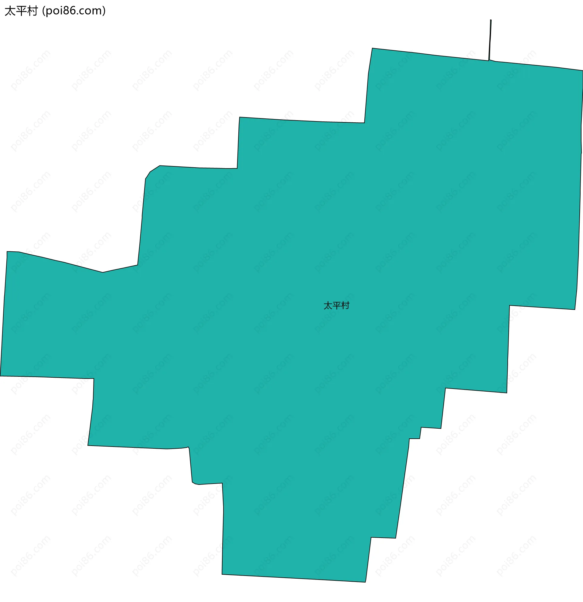 太平村边界地图