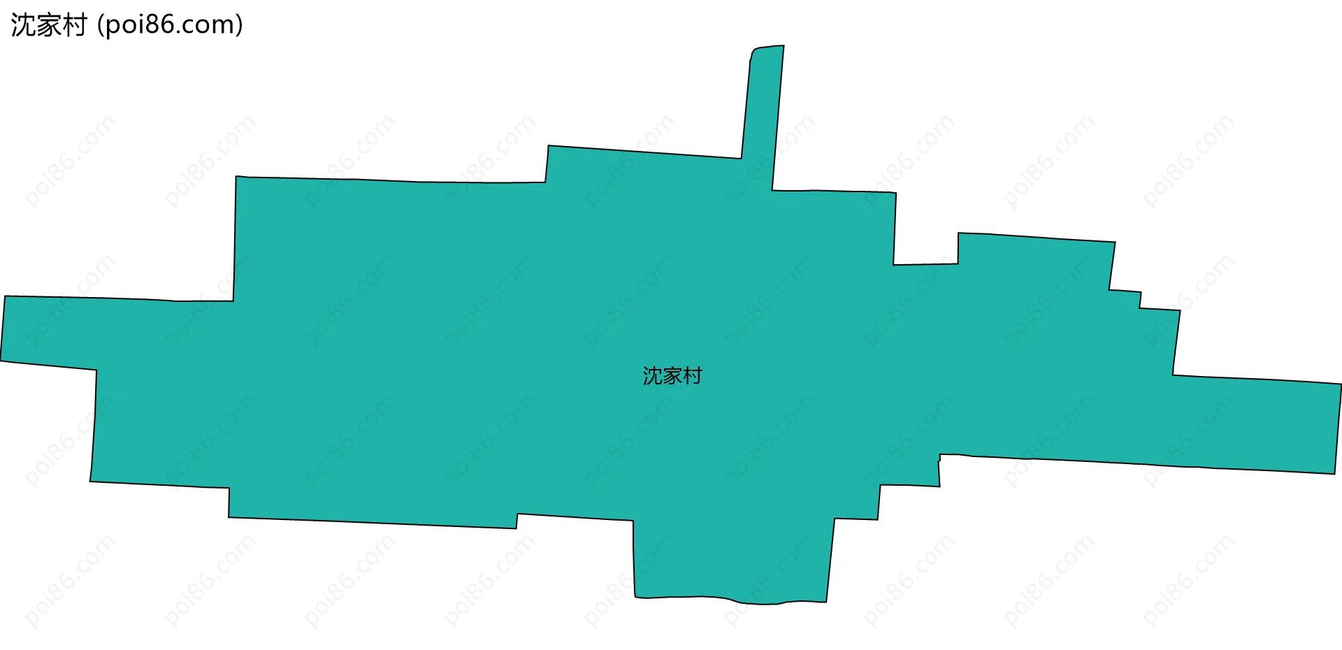 沈家村边界地图