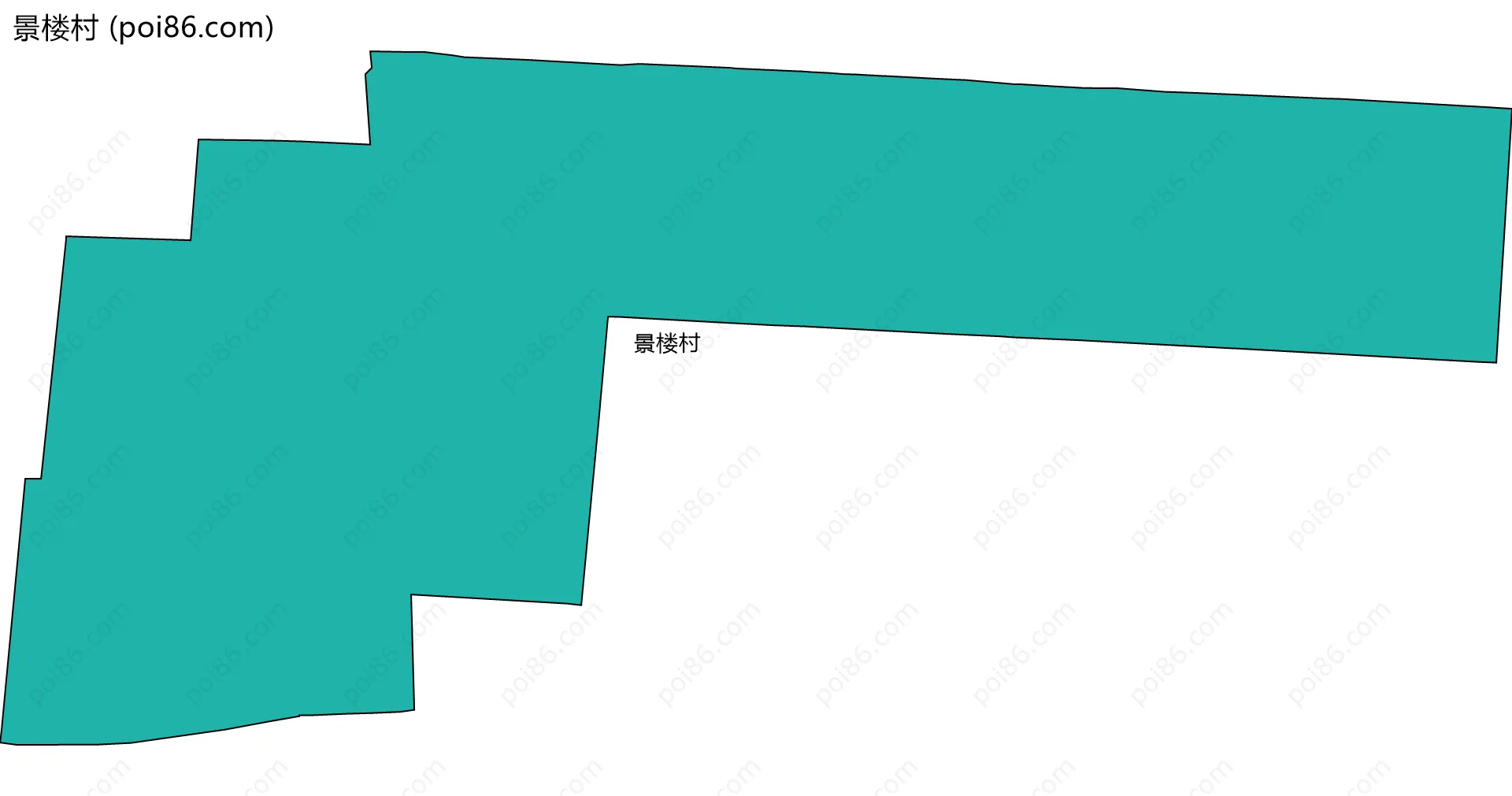 景楼村边界地图