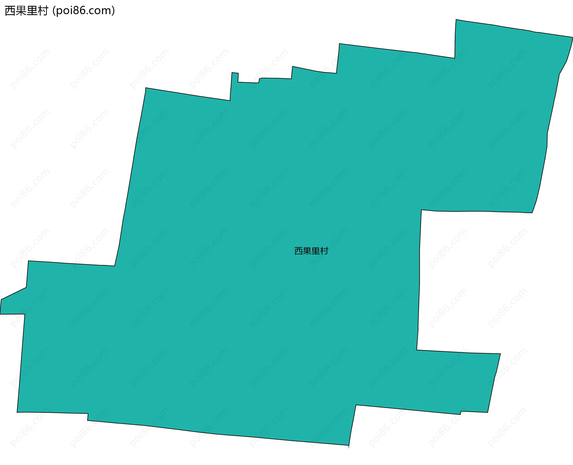 西果里村边界地图
