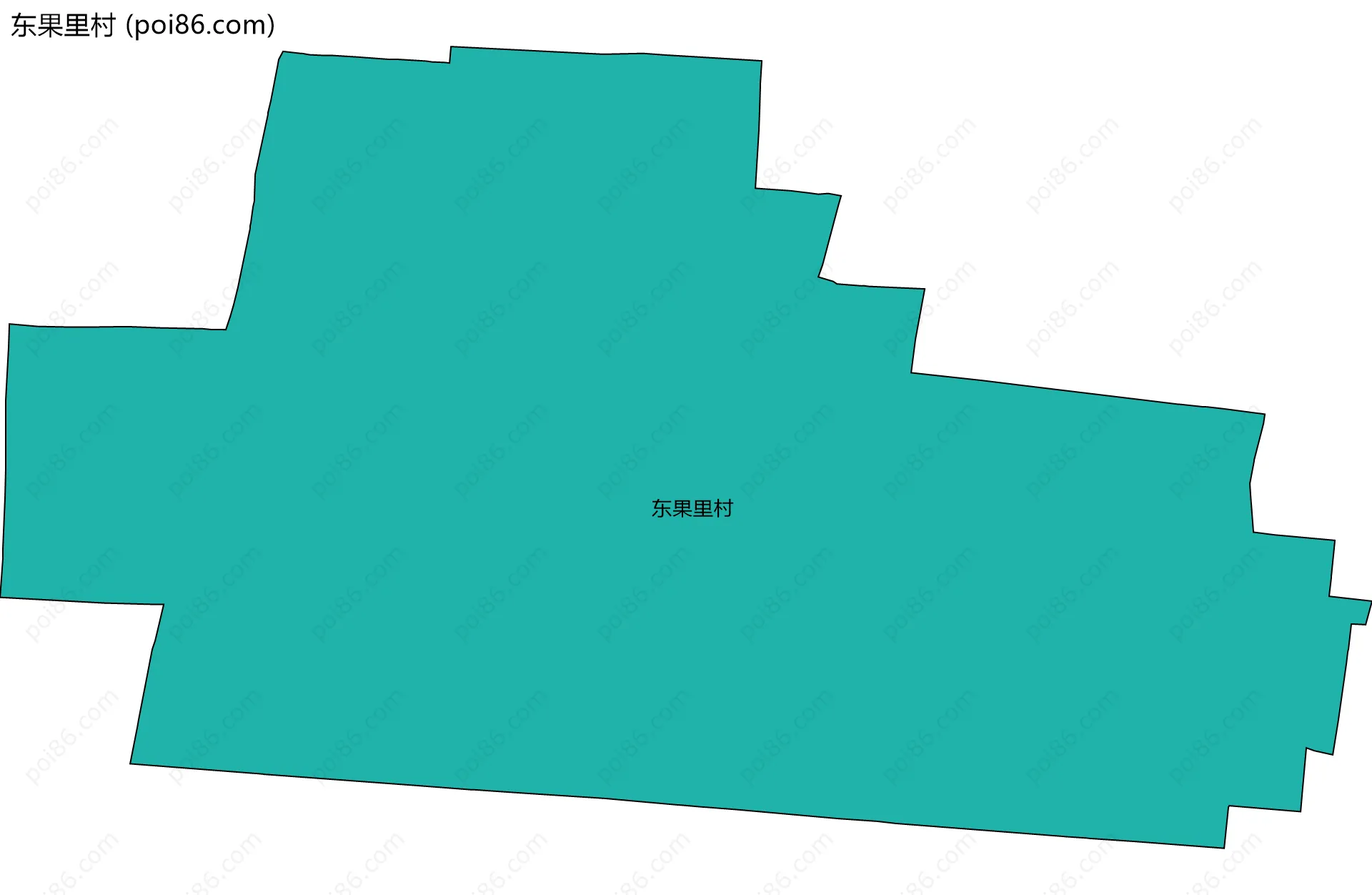 东果里村边界地图