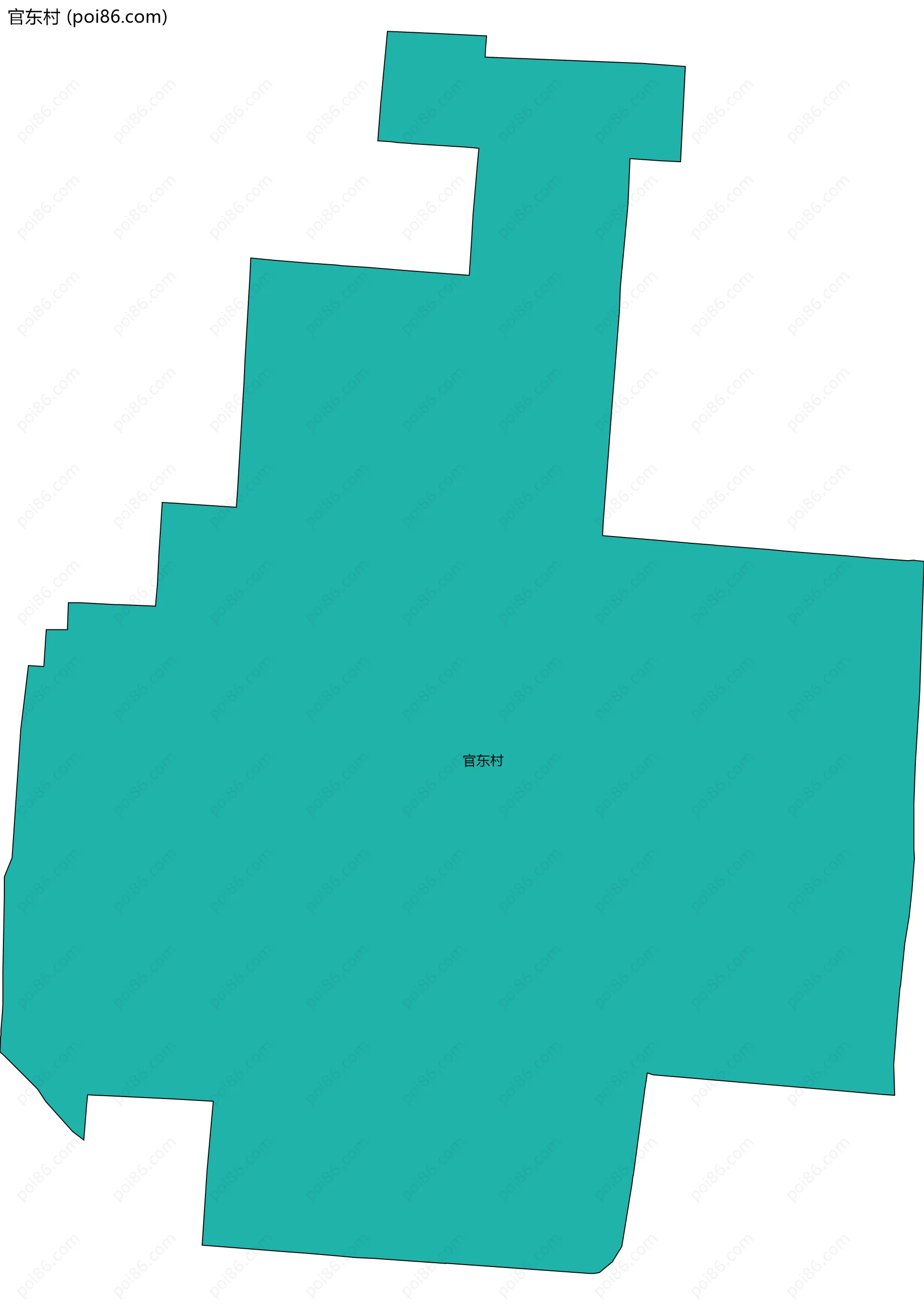 官东村边界地图