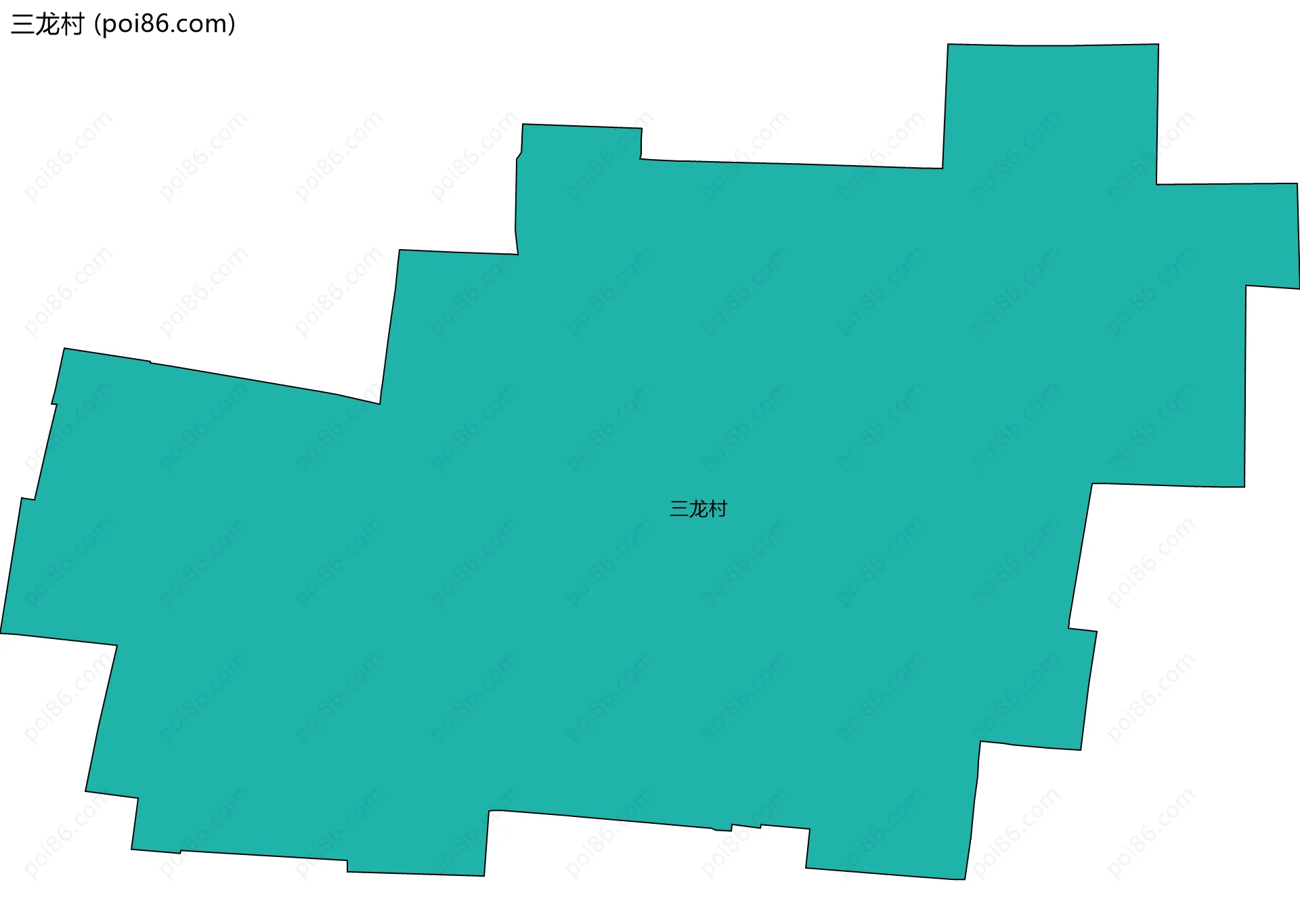 三龙村边界地图