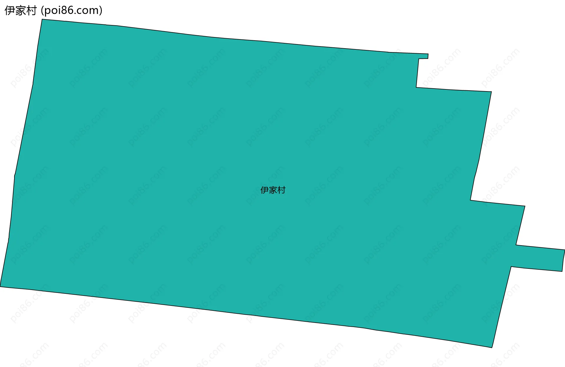 伊家村边界地图