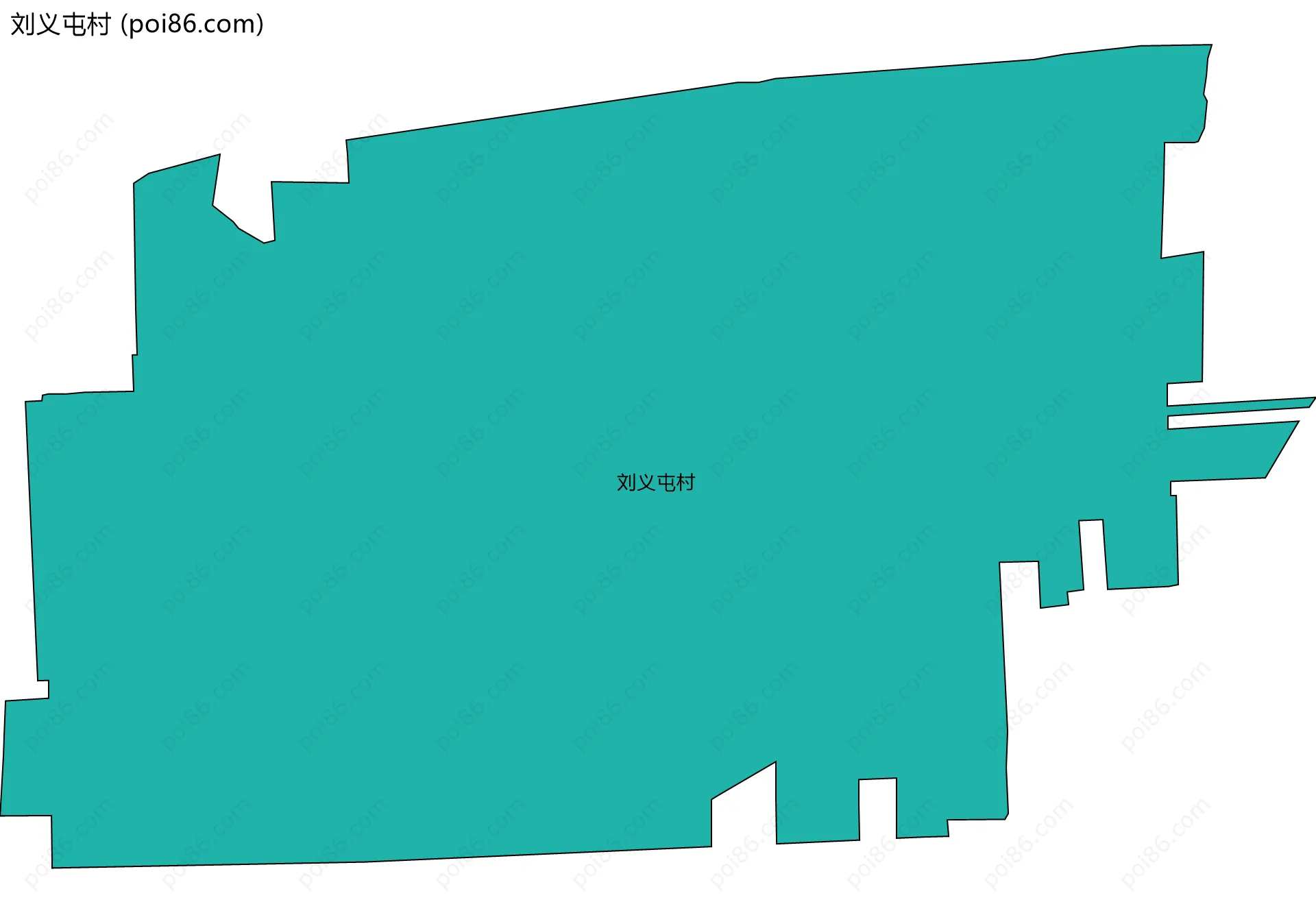 刘义屯村边界地图