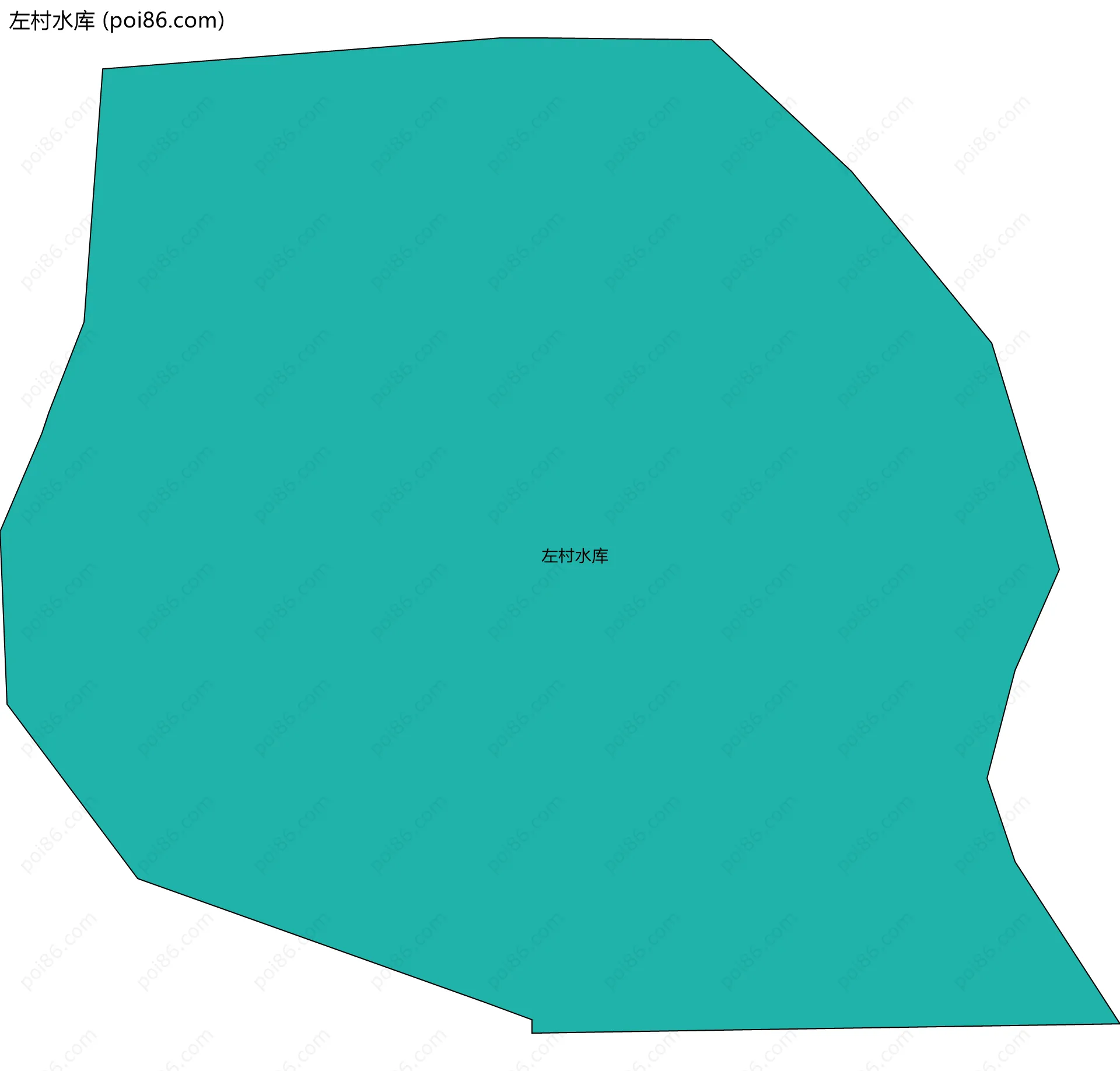 左村水库边界地图