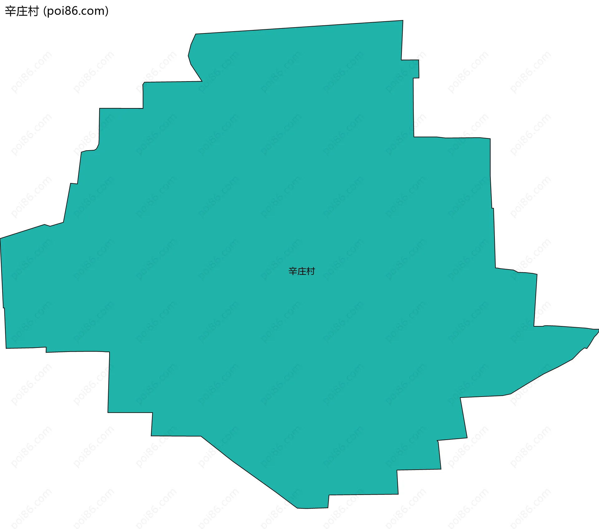 辛庄村边界地图