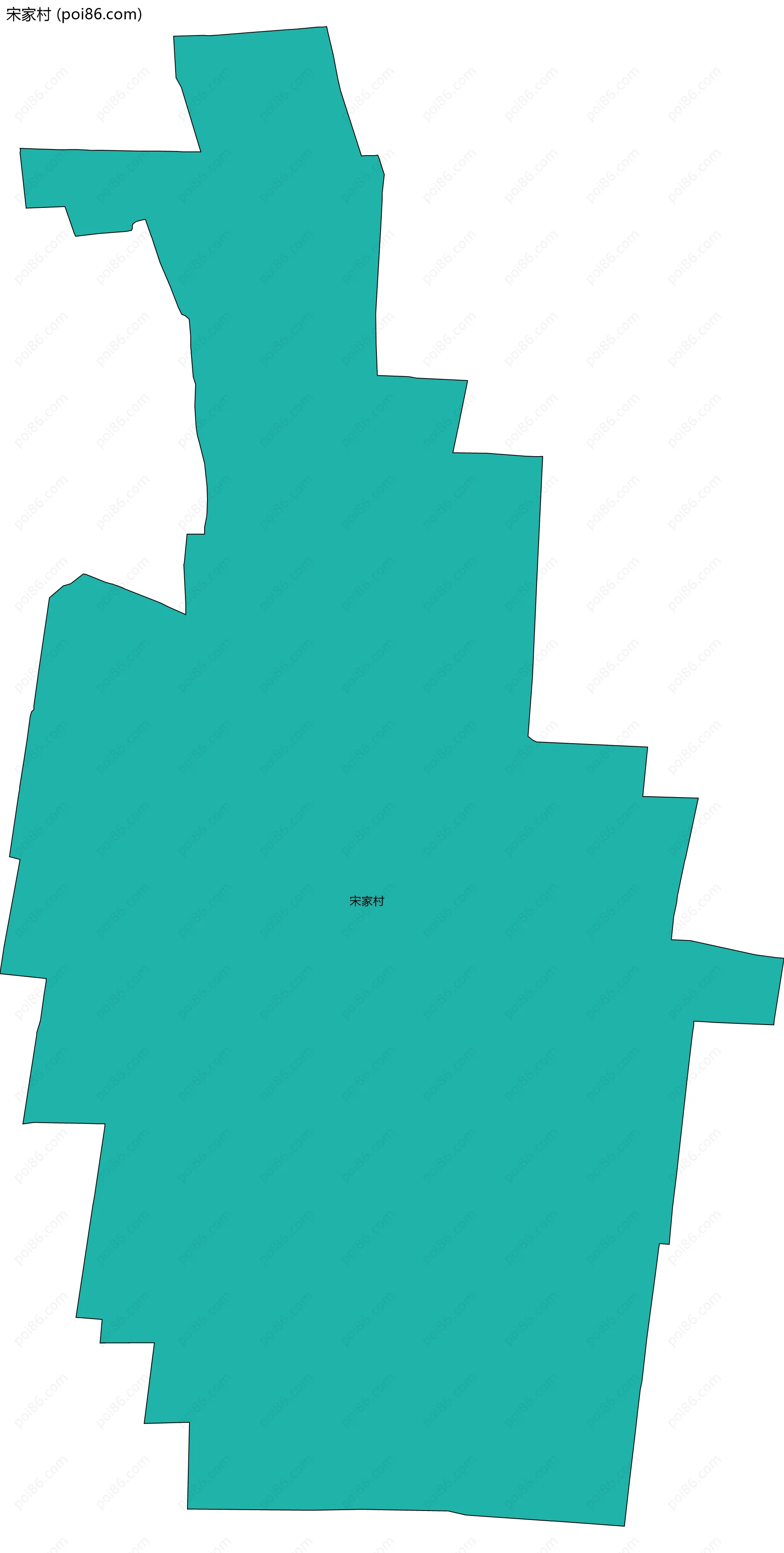 宋家村边界地图