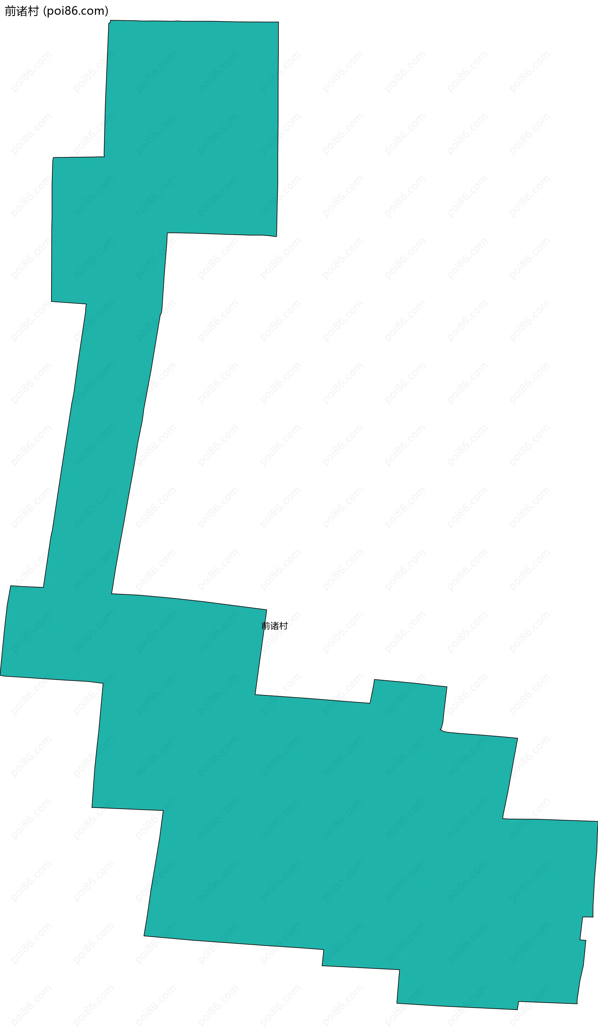 前诸村边界地图