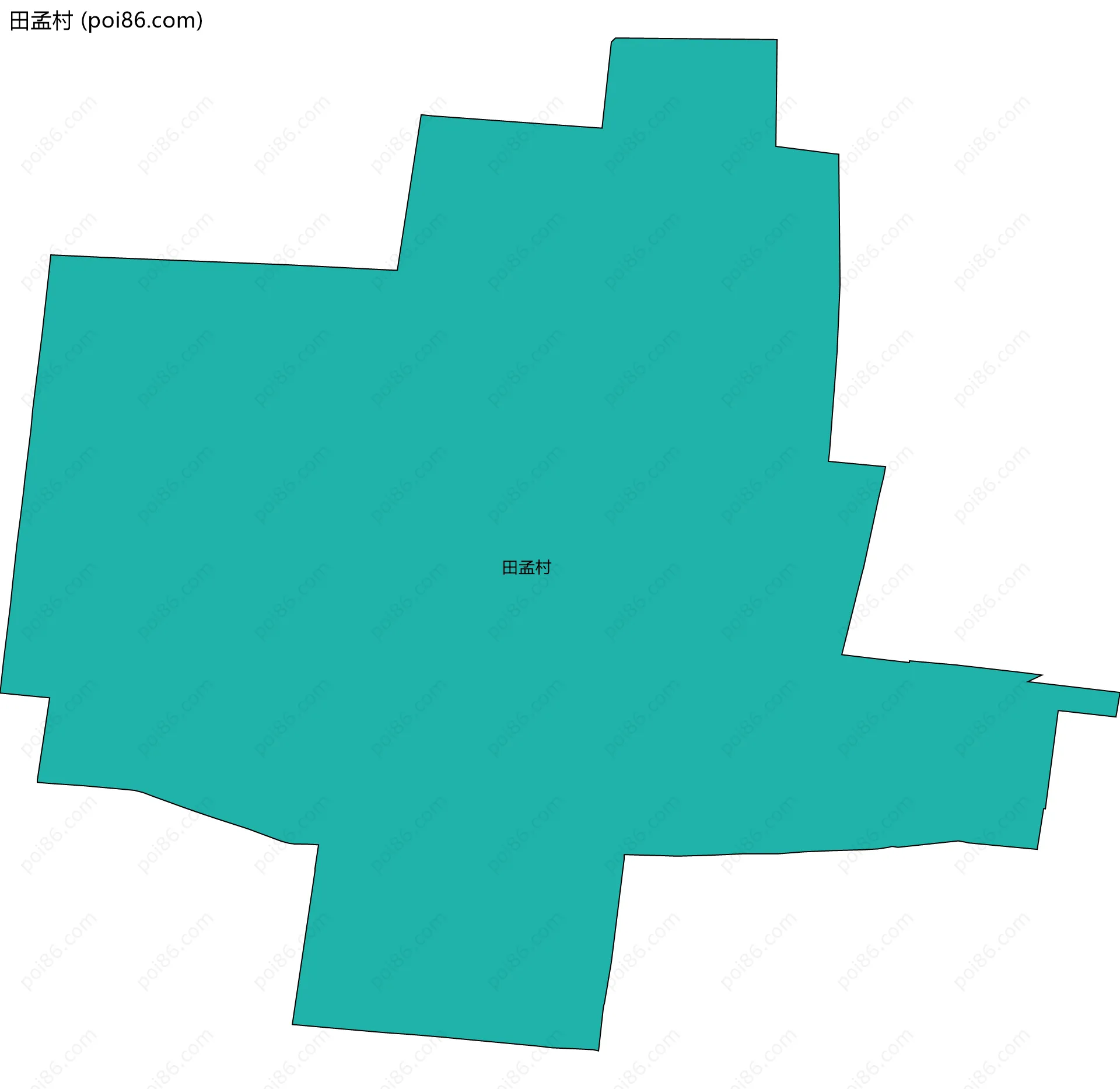 田孟村边界地图