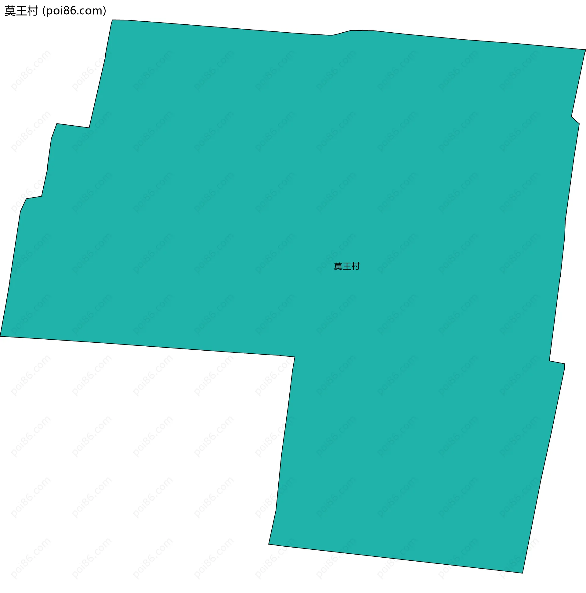 莫王村边界地图