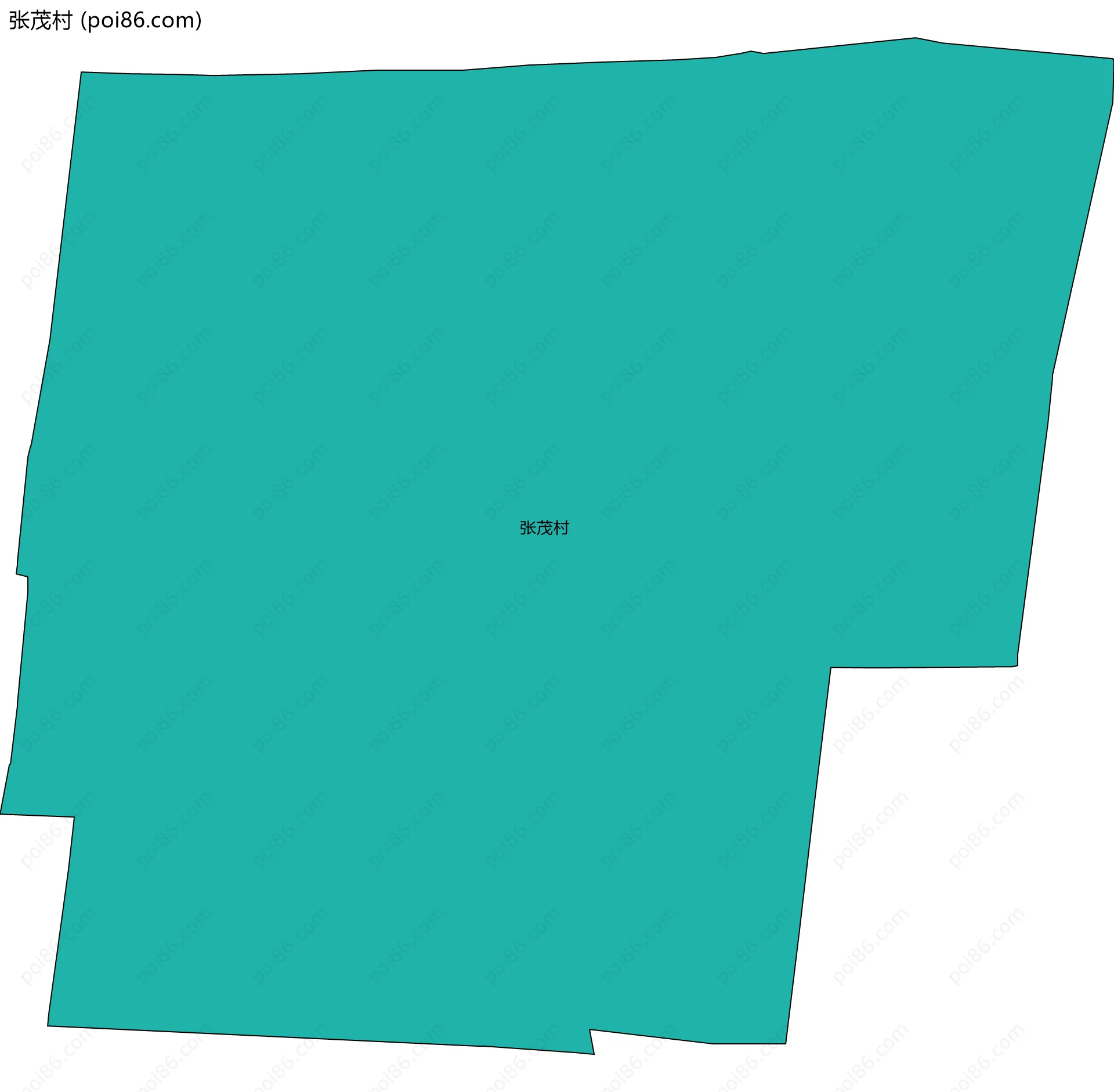 张茂村边界地图