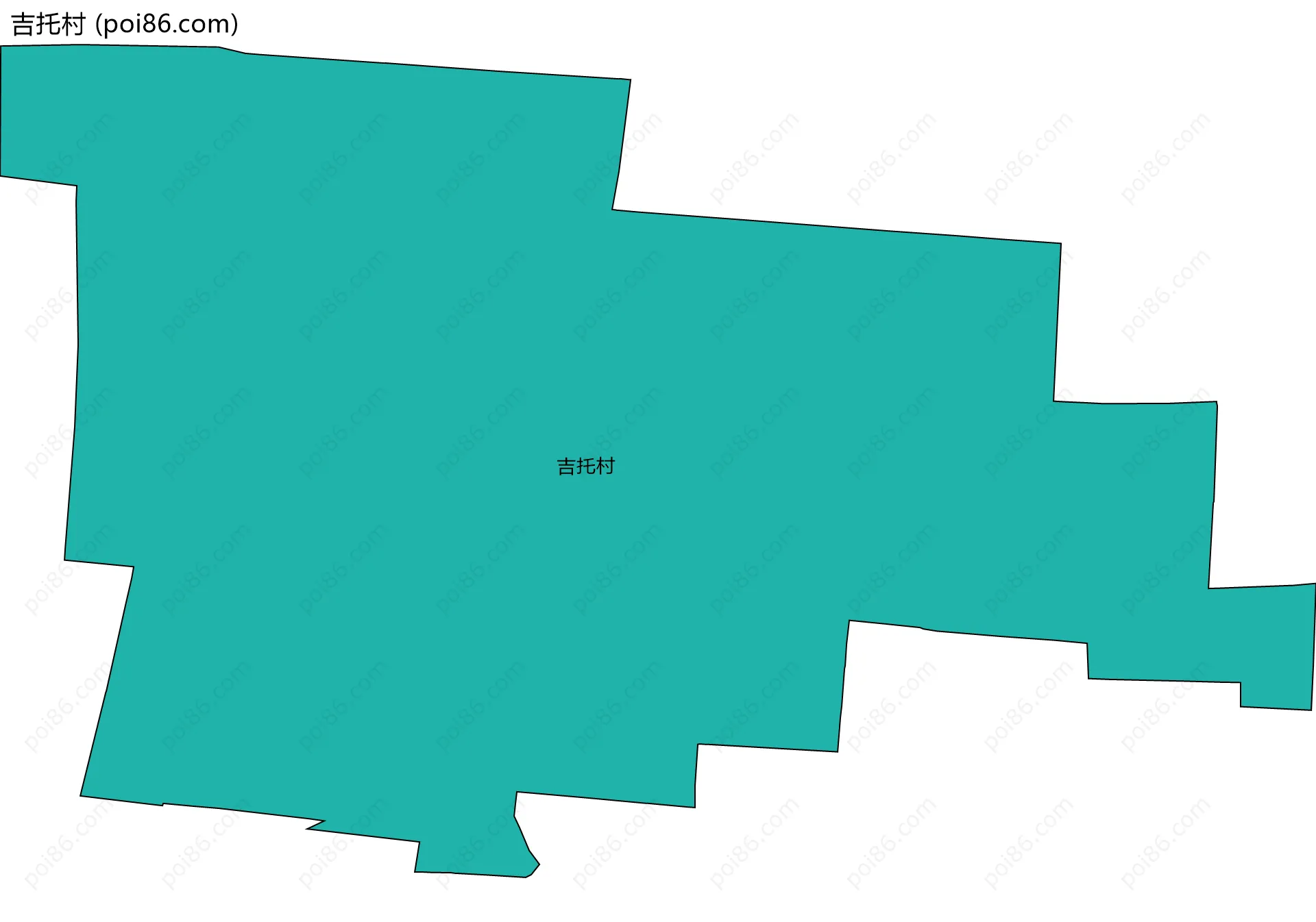 吉托村边界地图