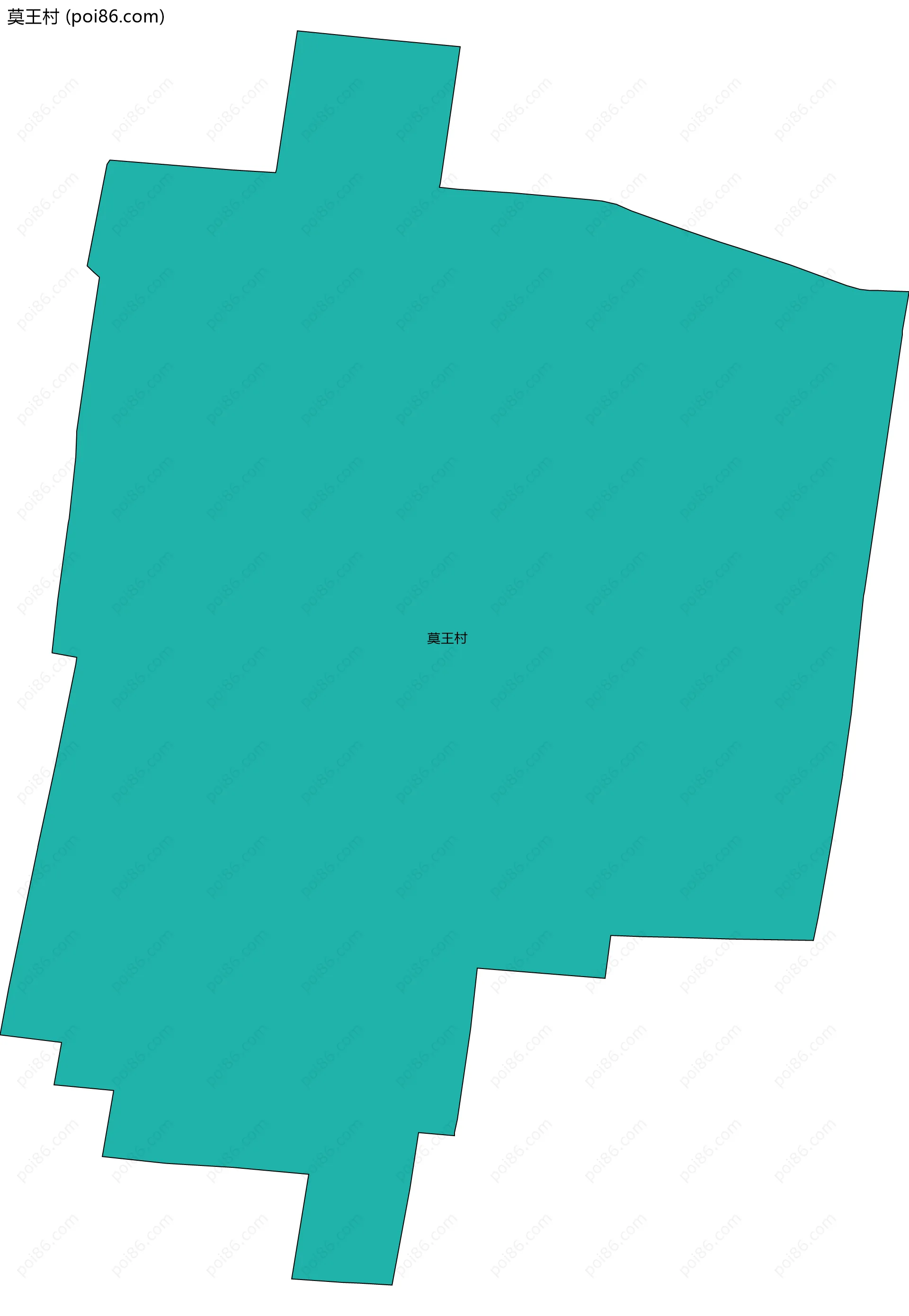 莫王村边界地图