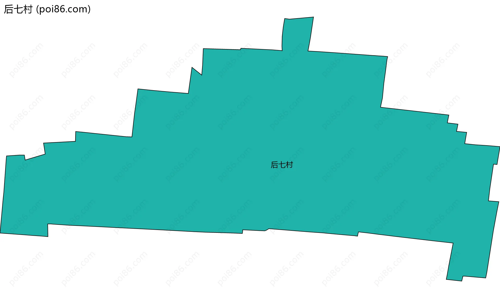 后七村边界地图