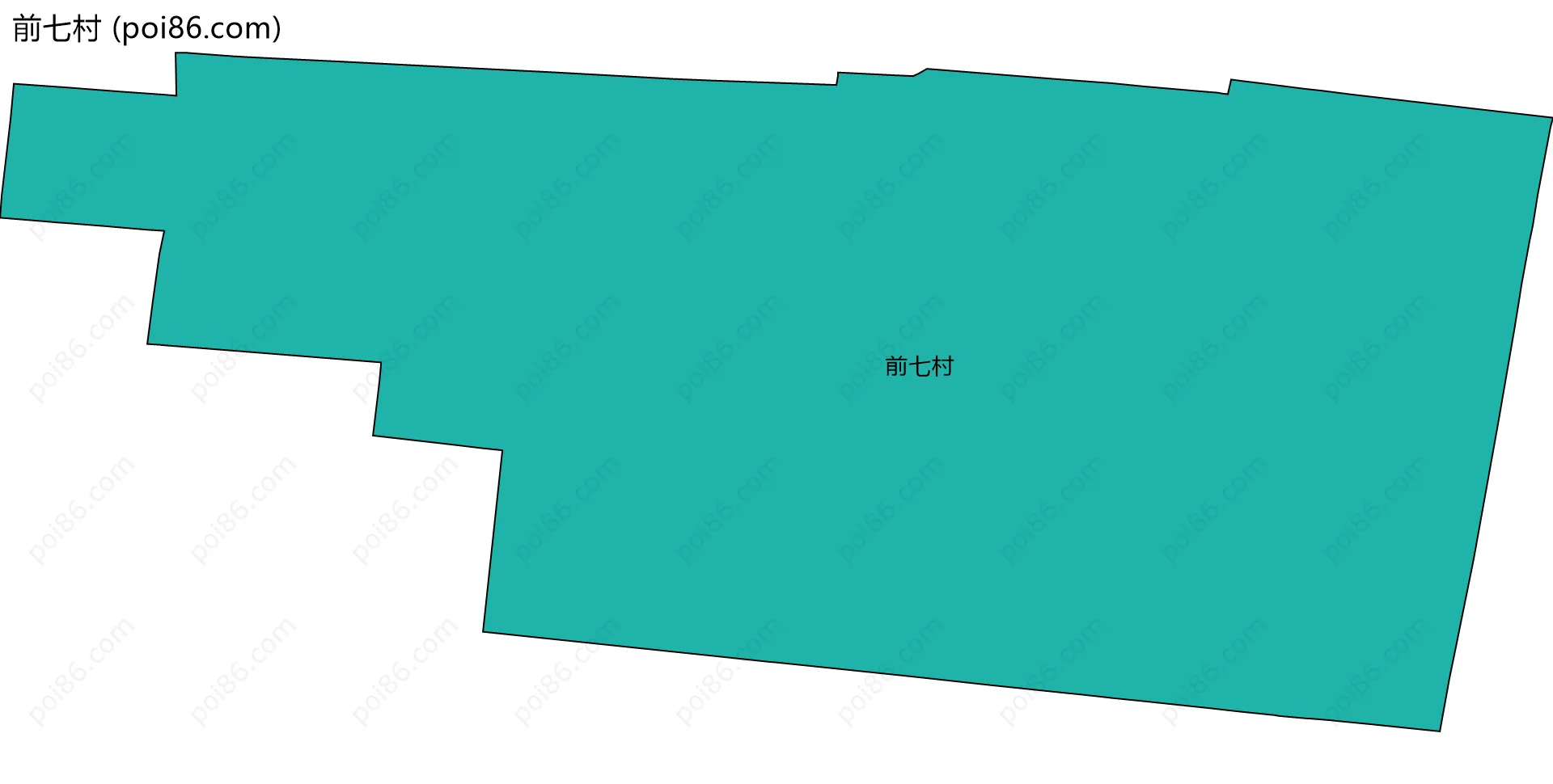 前七村边界地图