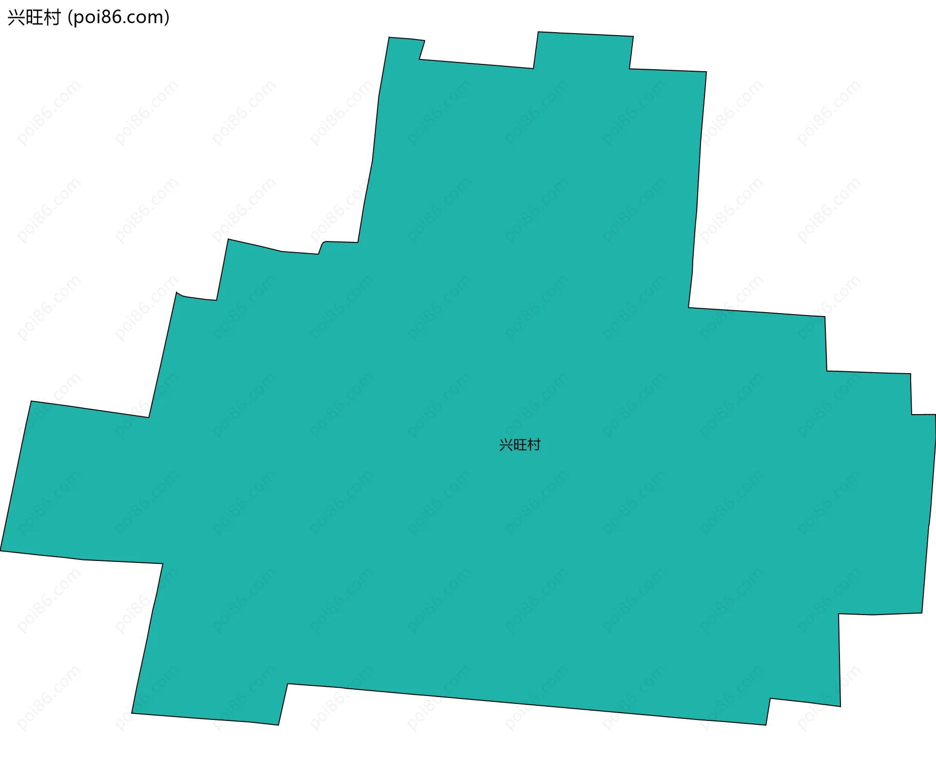 兴旺村边界地图