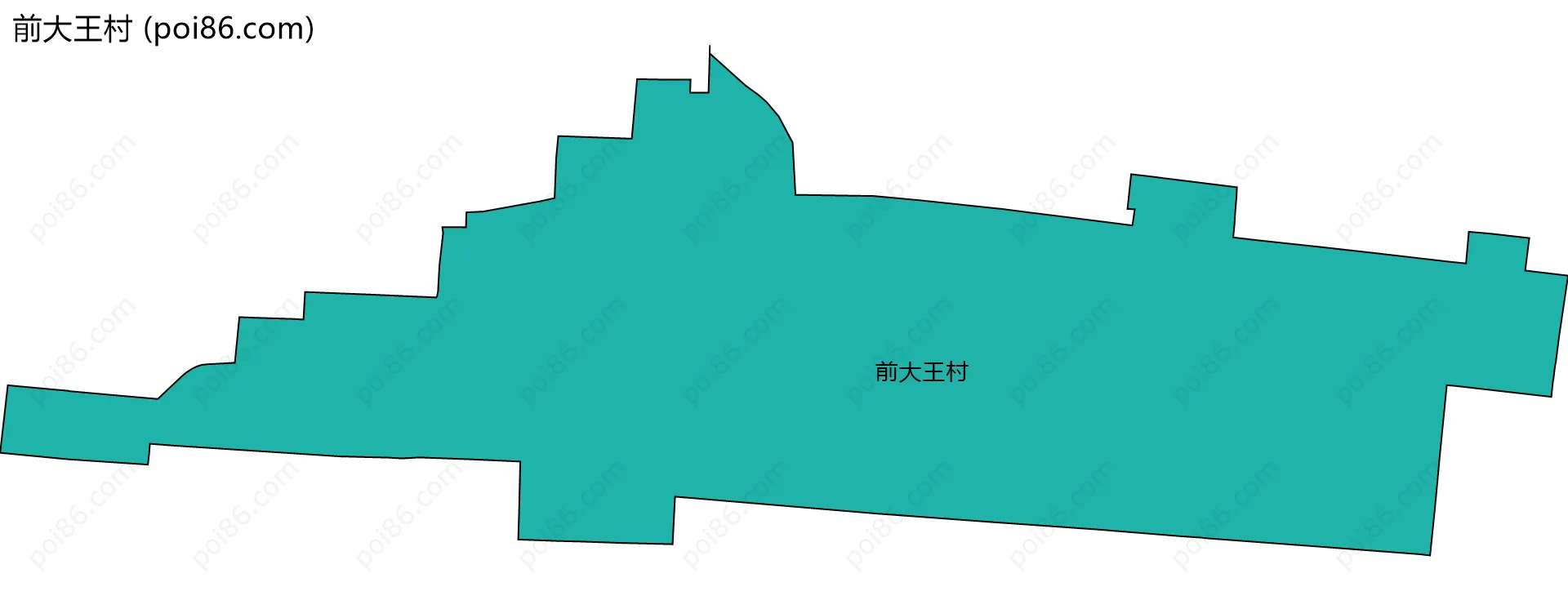 前大王村边界地图