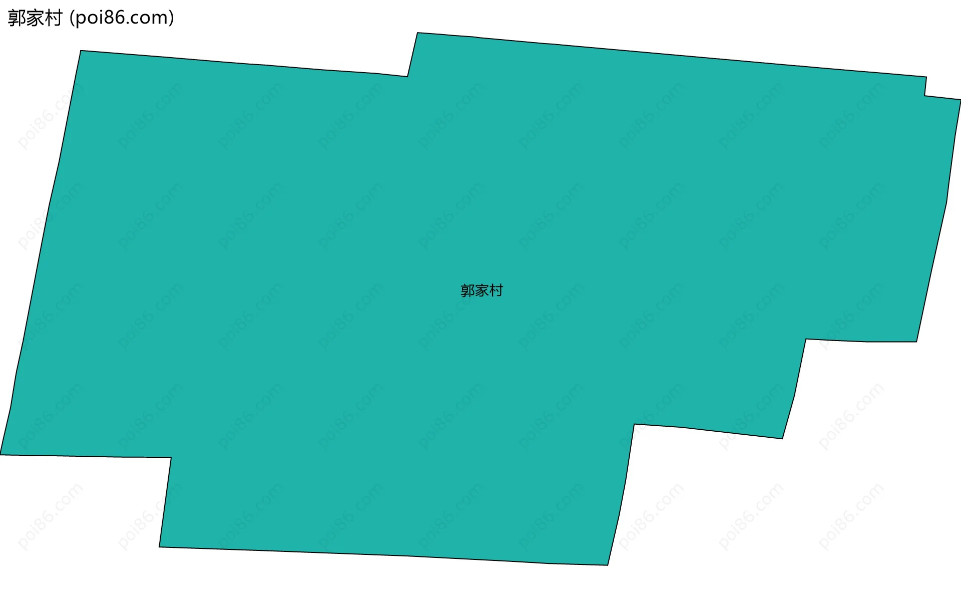 郭家村边界地图