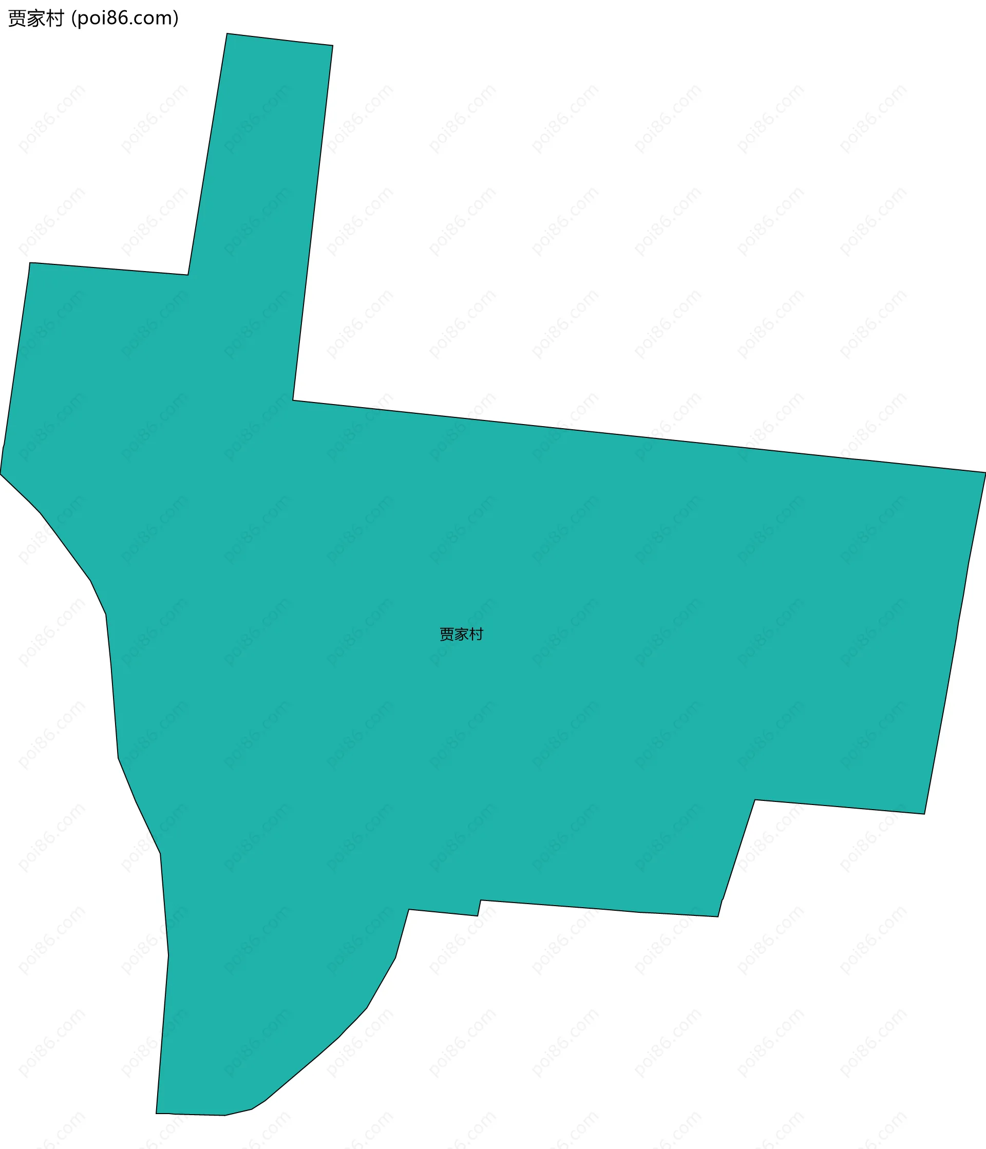 贾家村边界地图