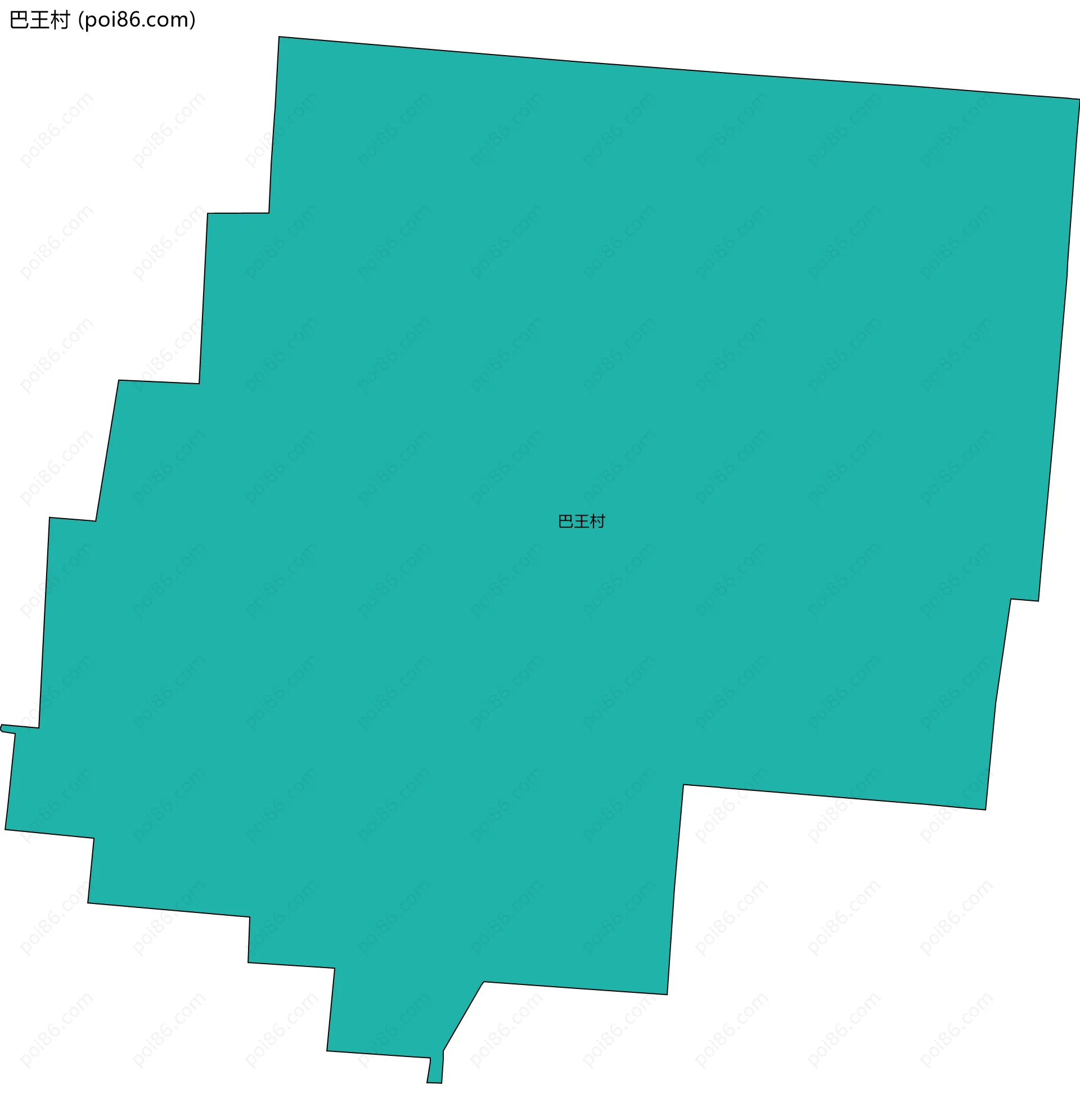 巴王村边界地图