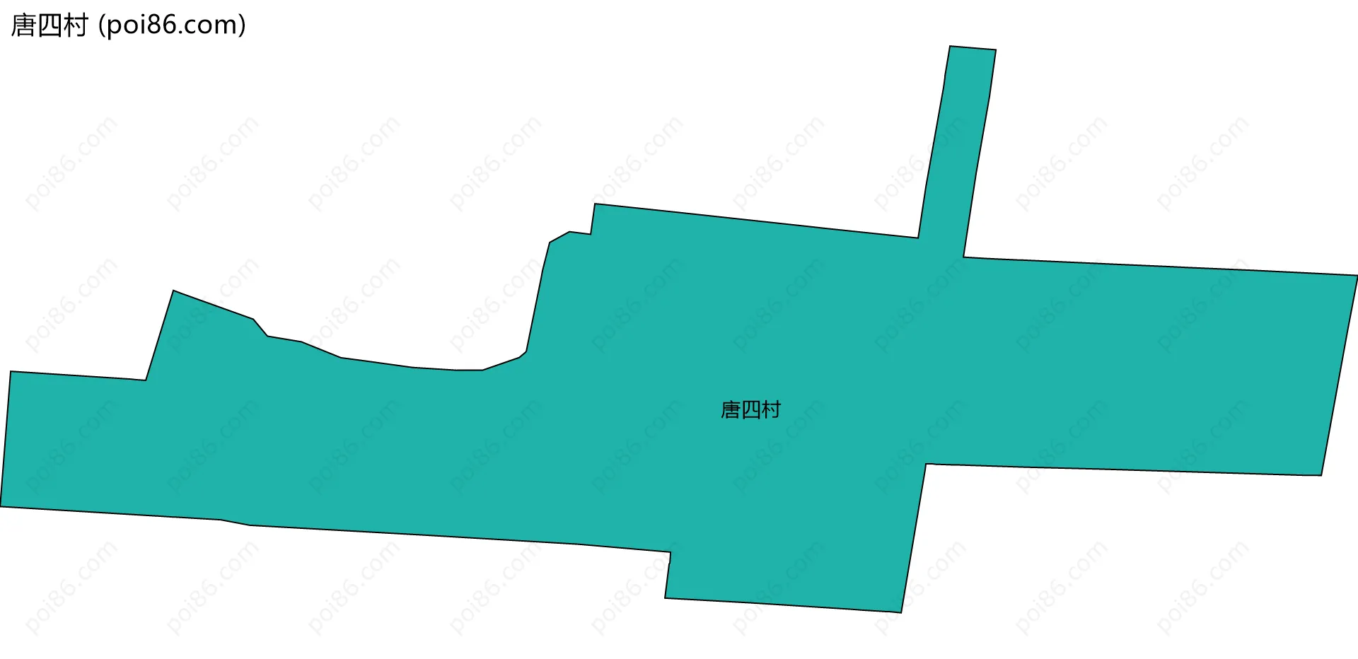 唐四村边界地图