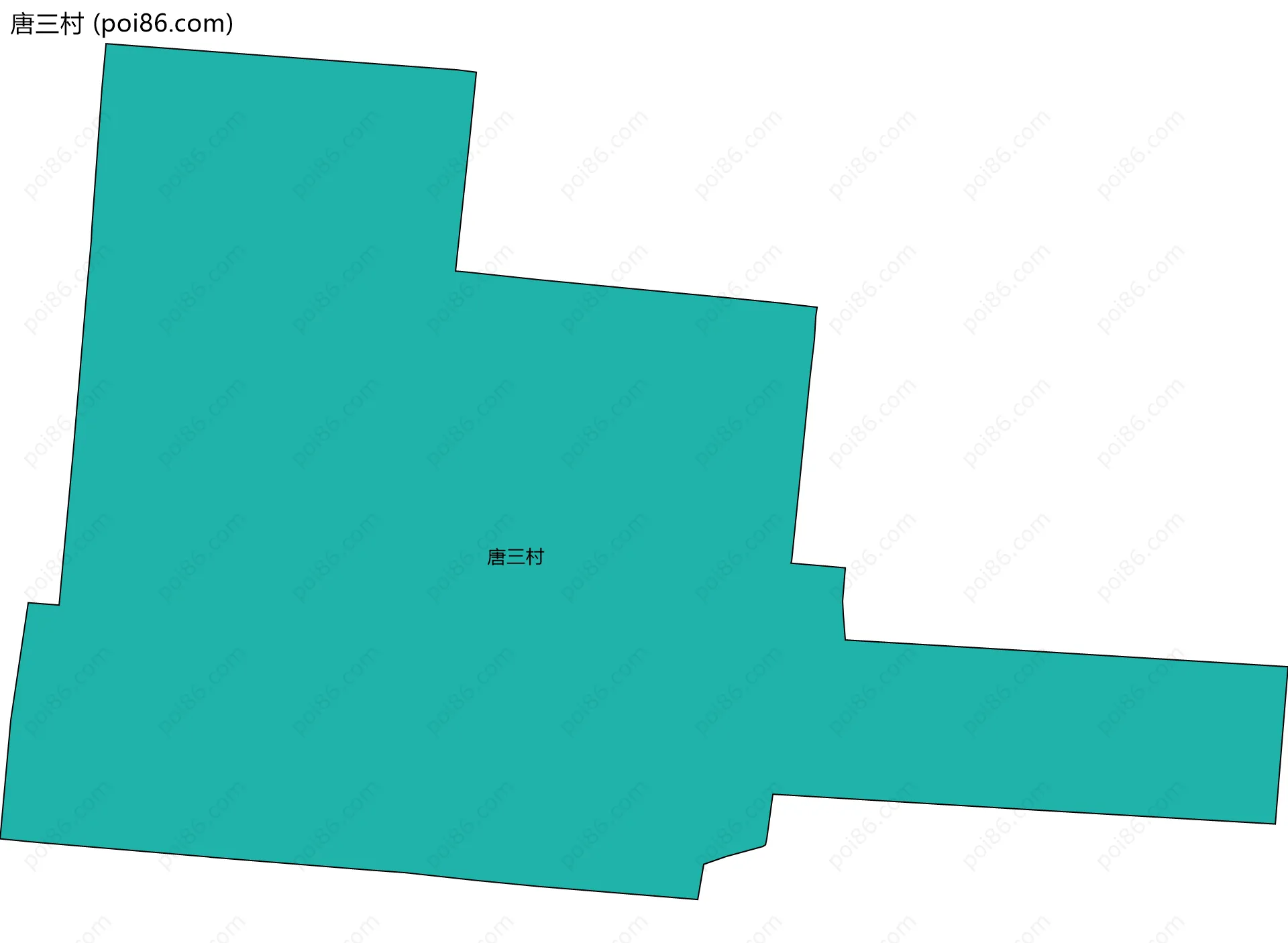 唐三村边界地图