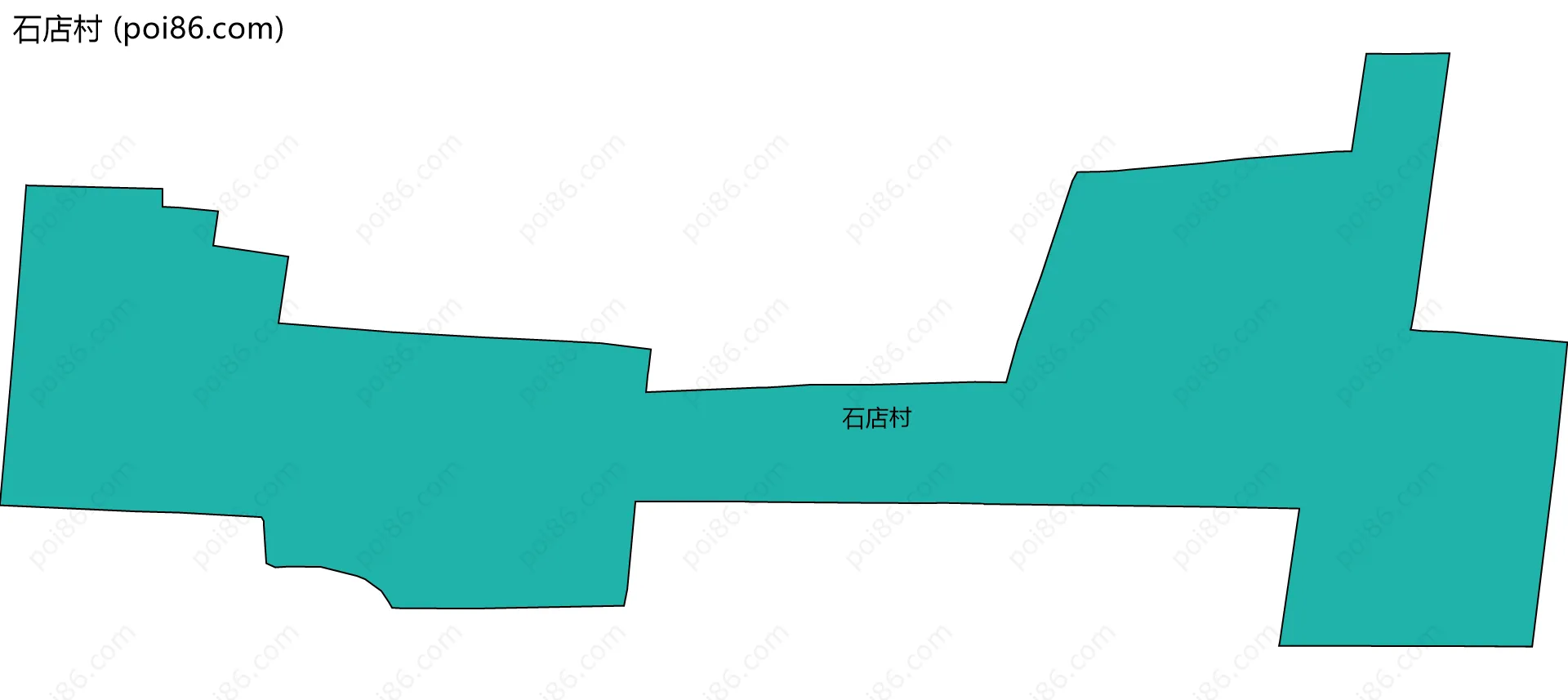 石店村边界地图
