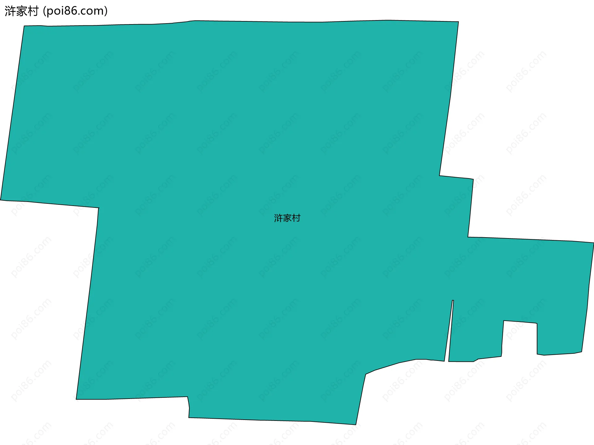 浒家村边界地图