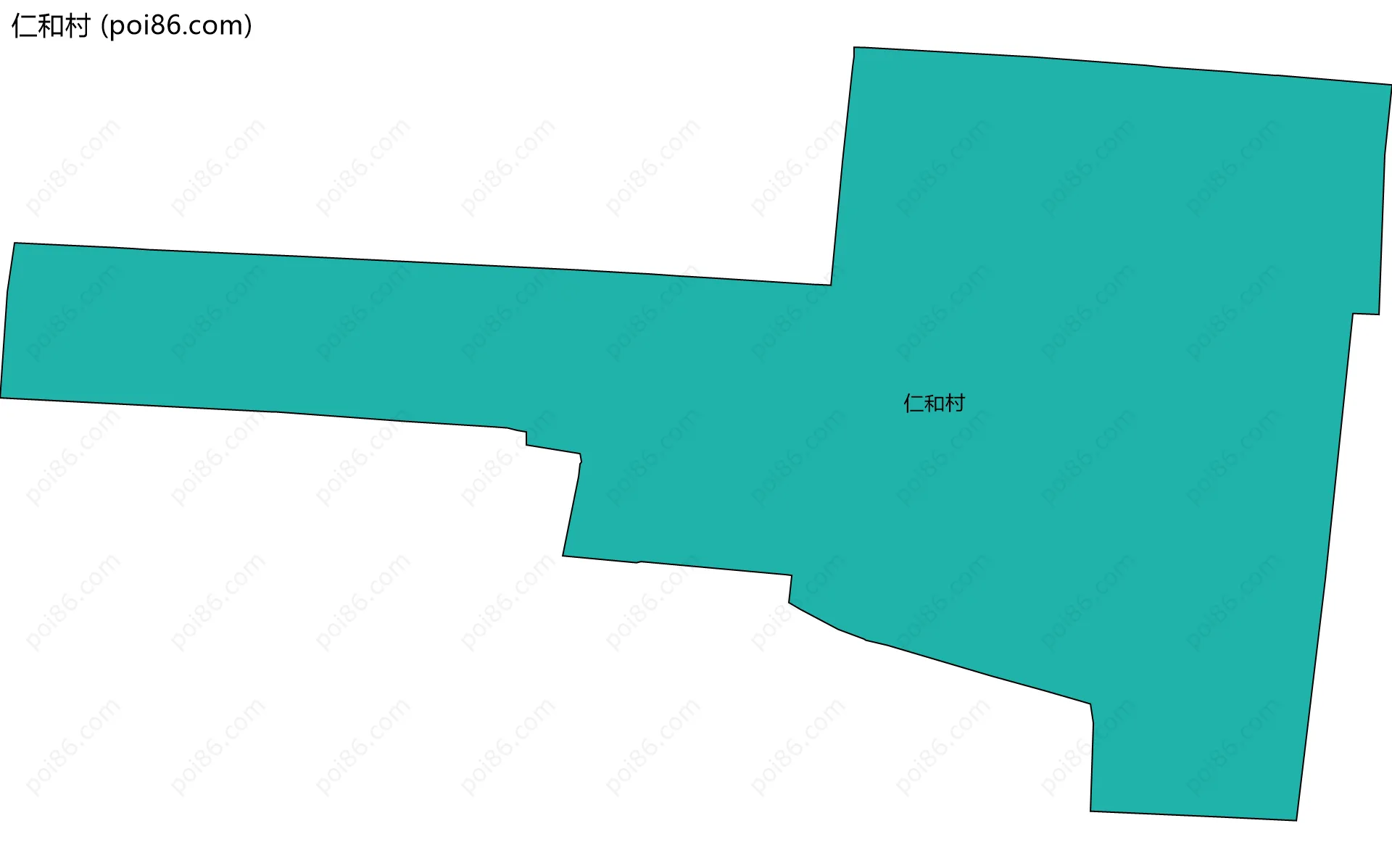 仁和村边界地图