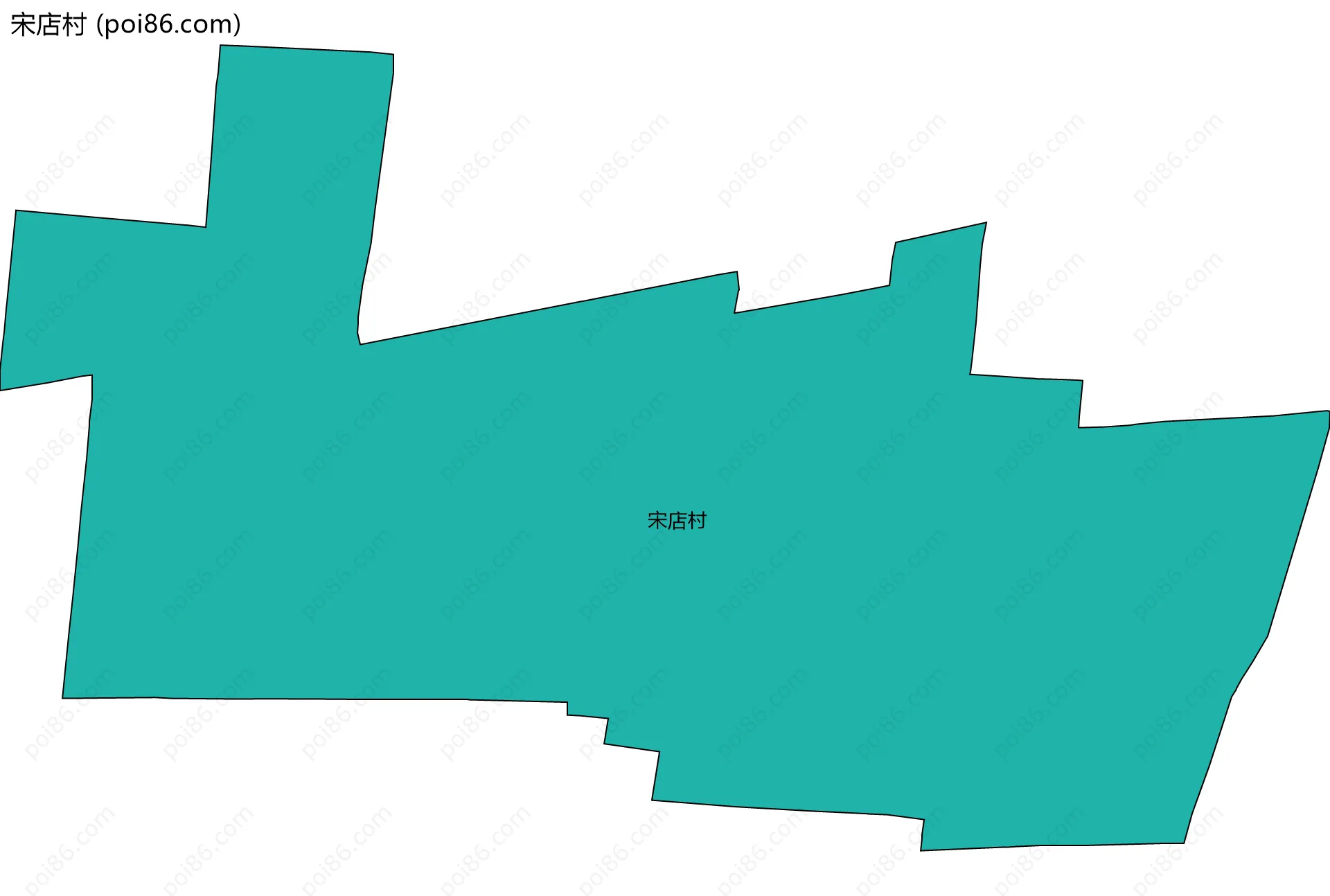 宋店村边界地图