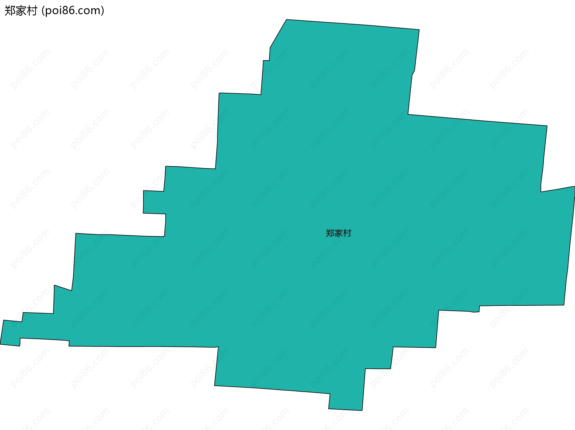 郑家村边界地图