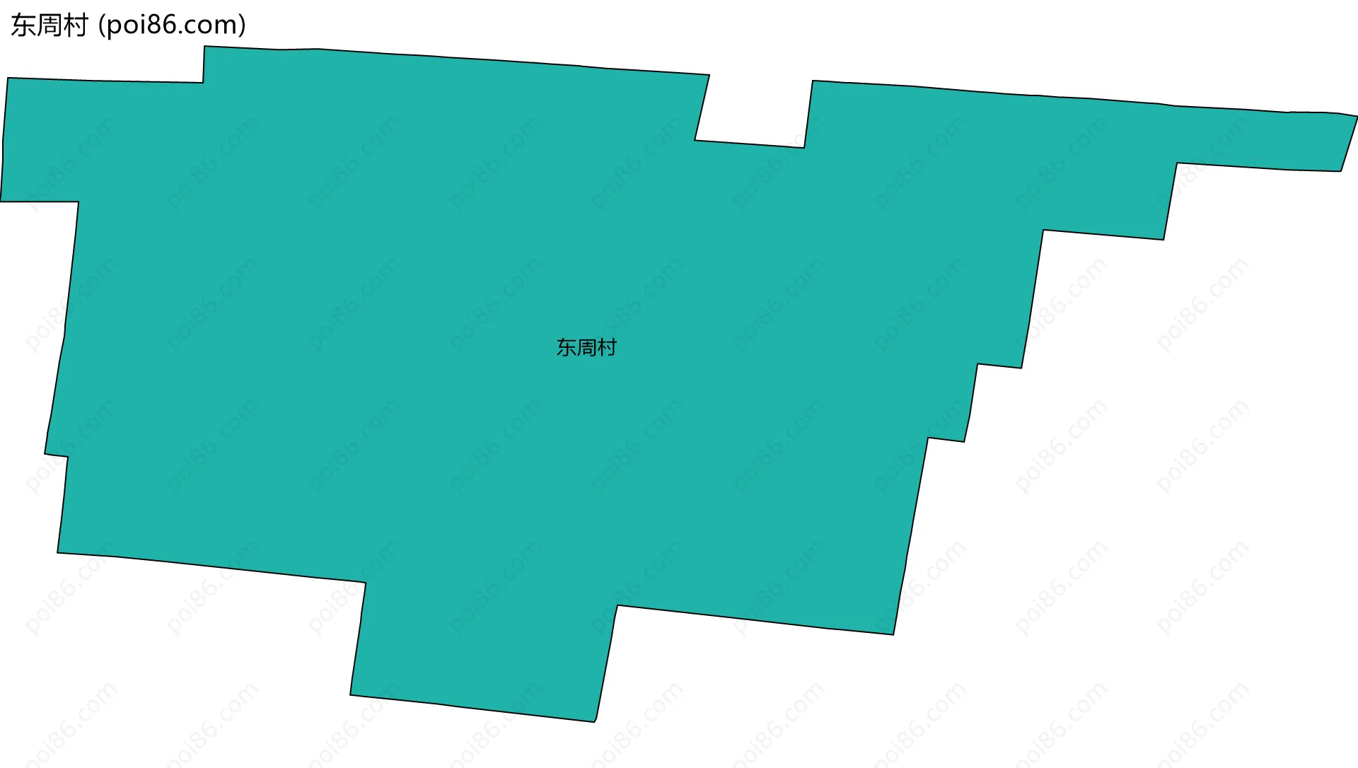 东周村边界地图