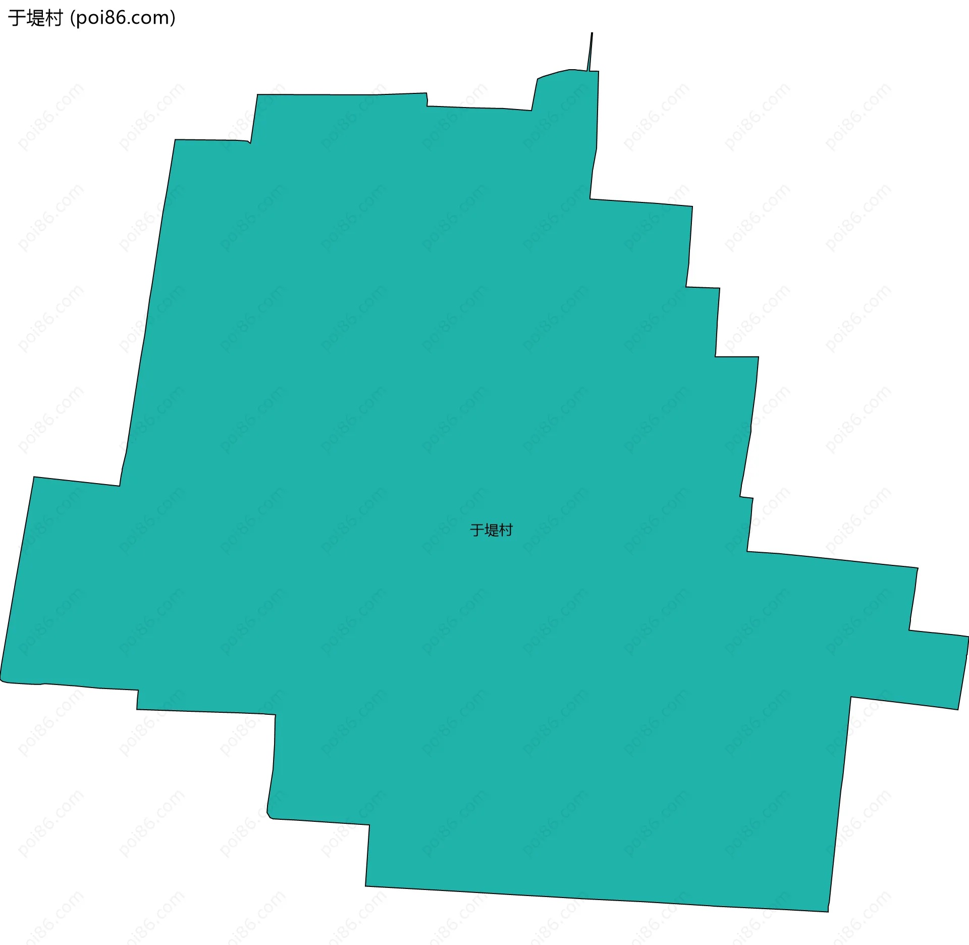 于堤村边界地图