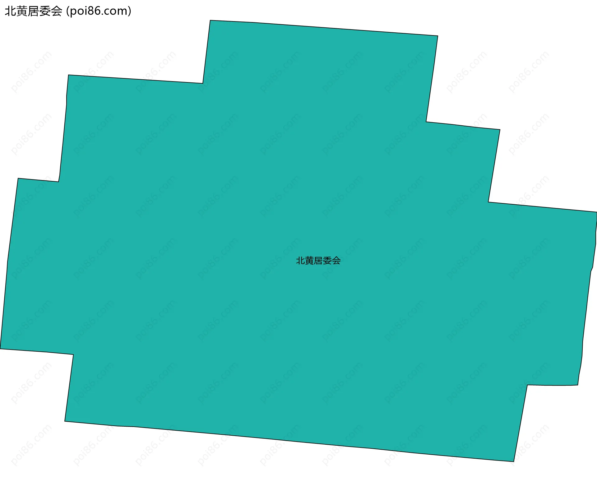 北黄居委会边界地图