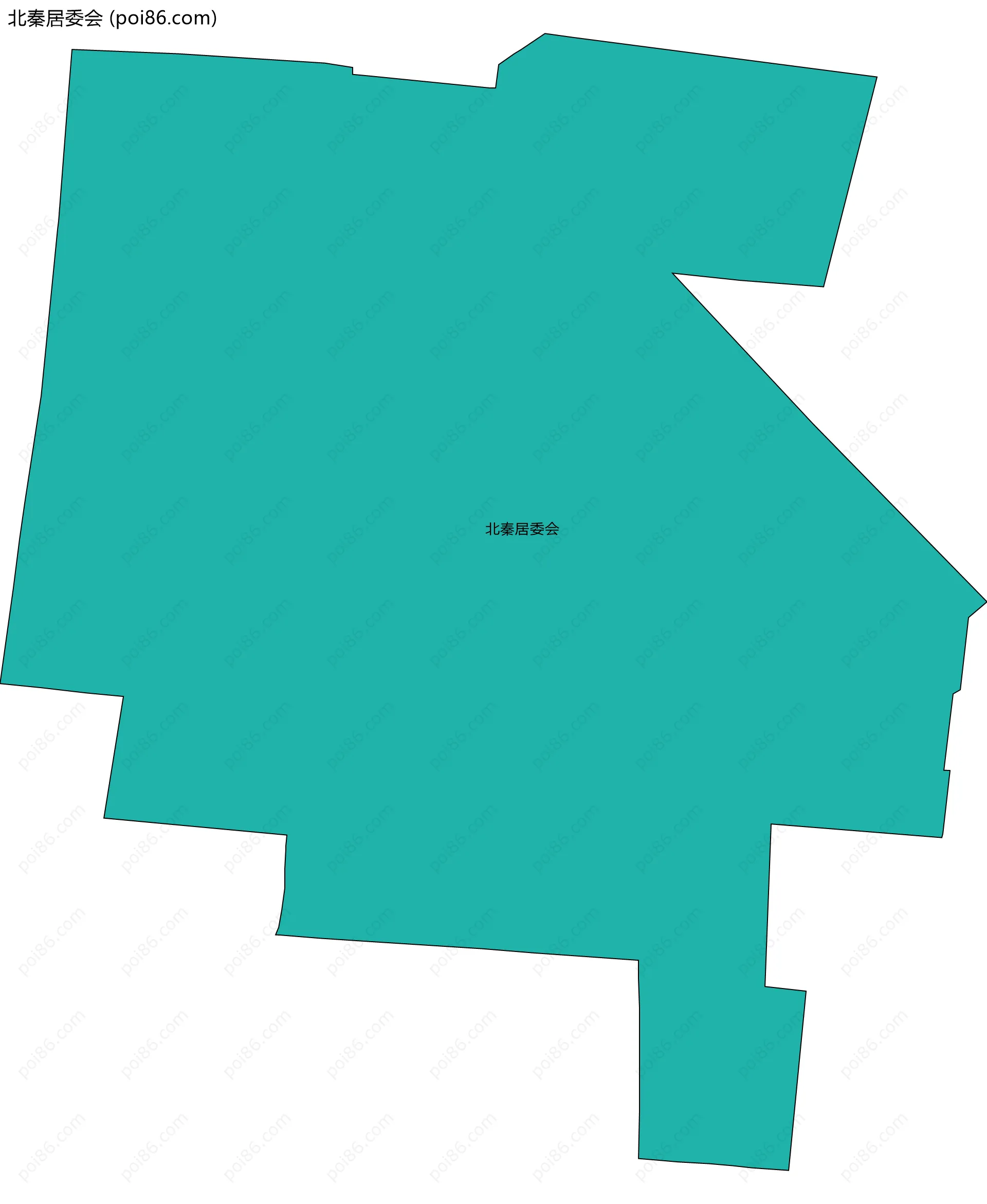 北秦居委会边界地图