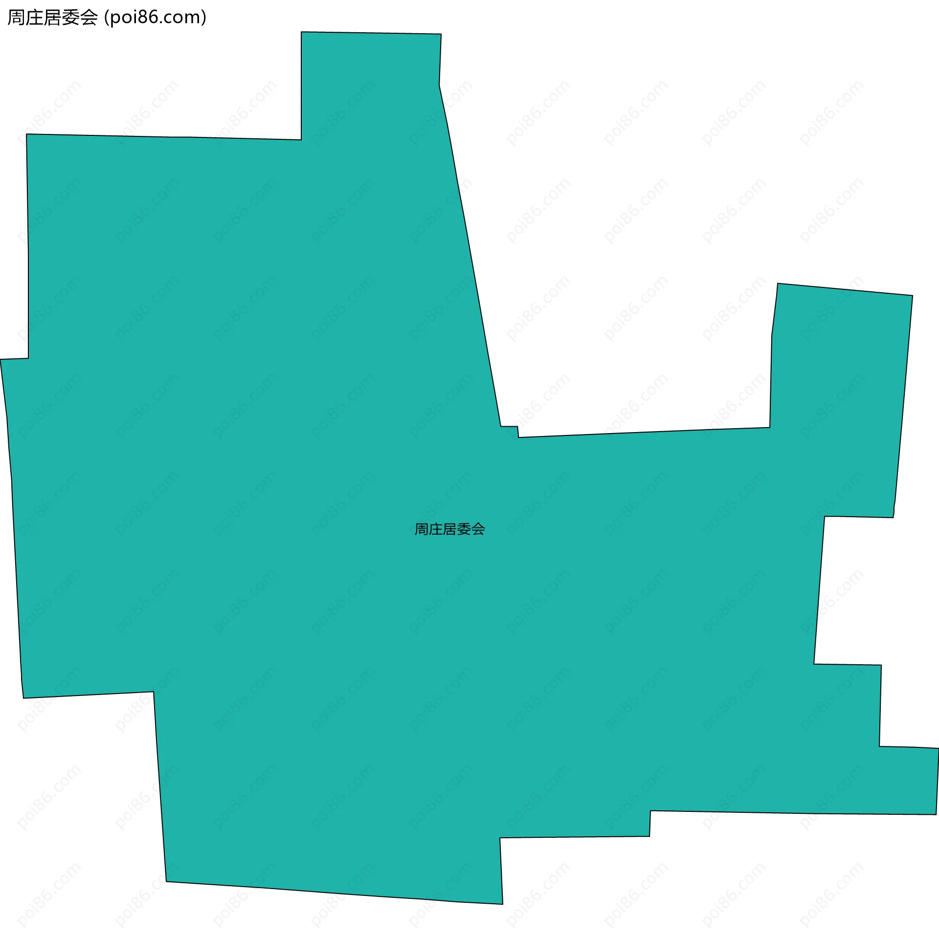 周庄居委会边界地图