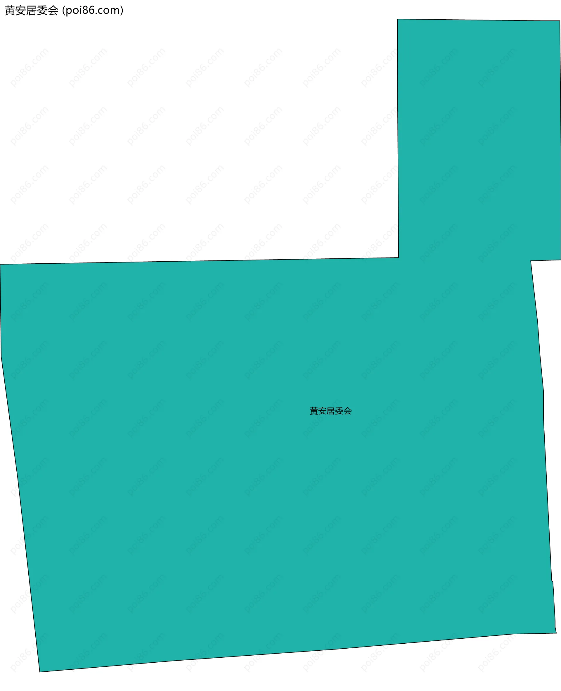 黄安居委会边界地图