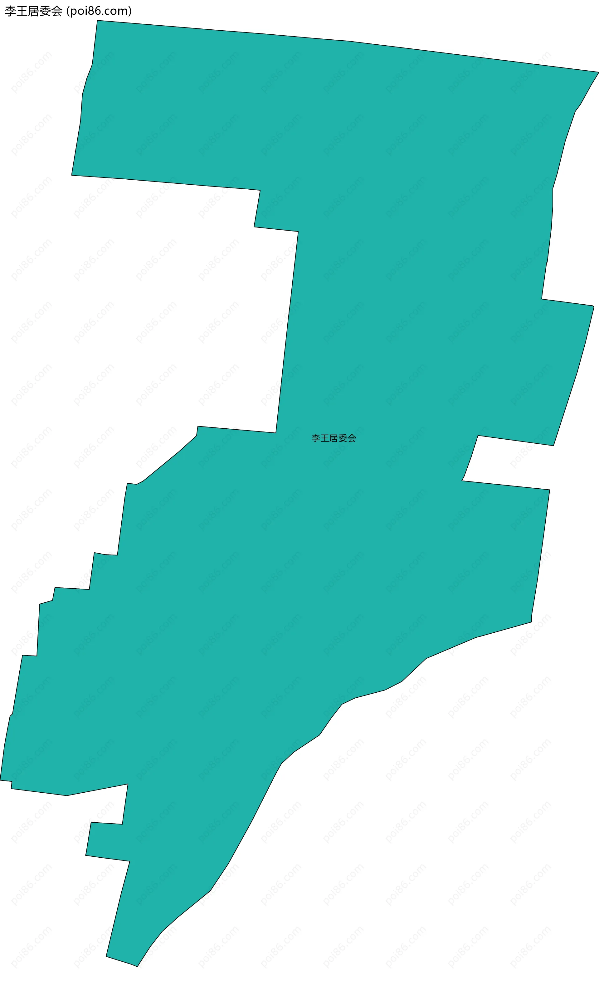 李王居委会边界地图