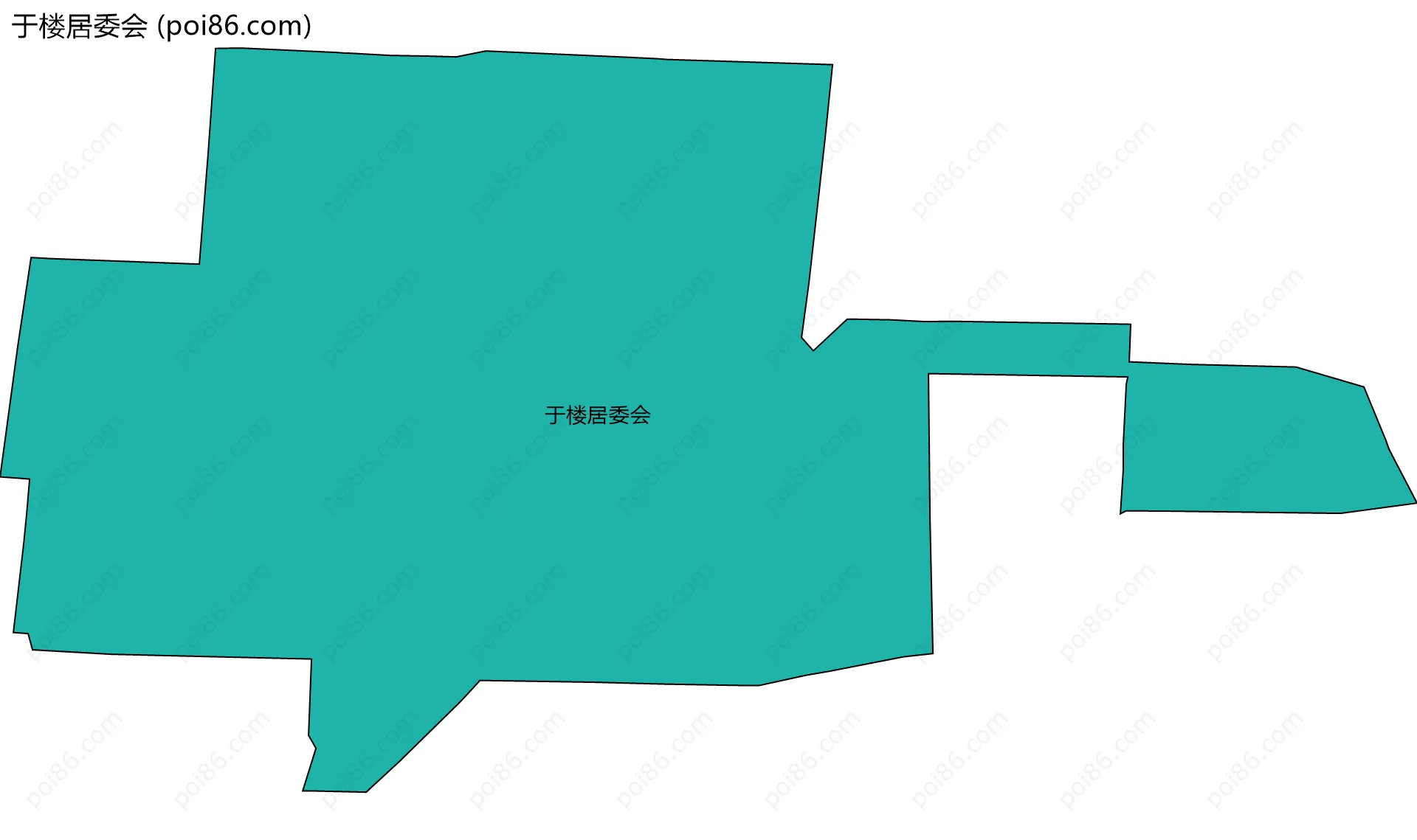 于楼居委会边界地图