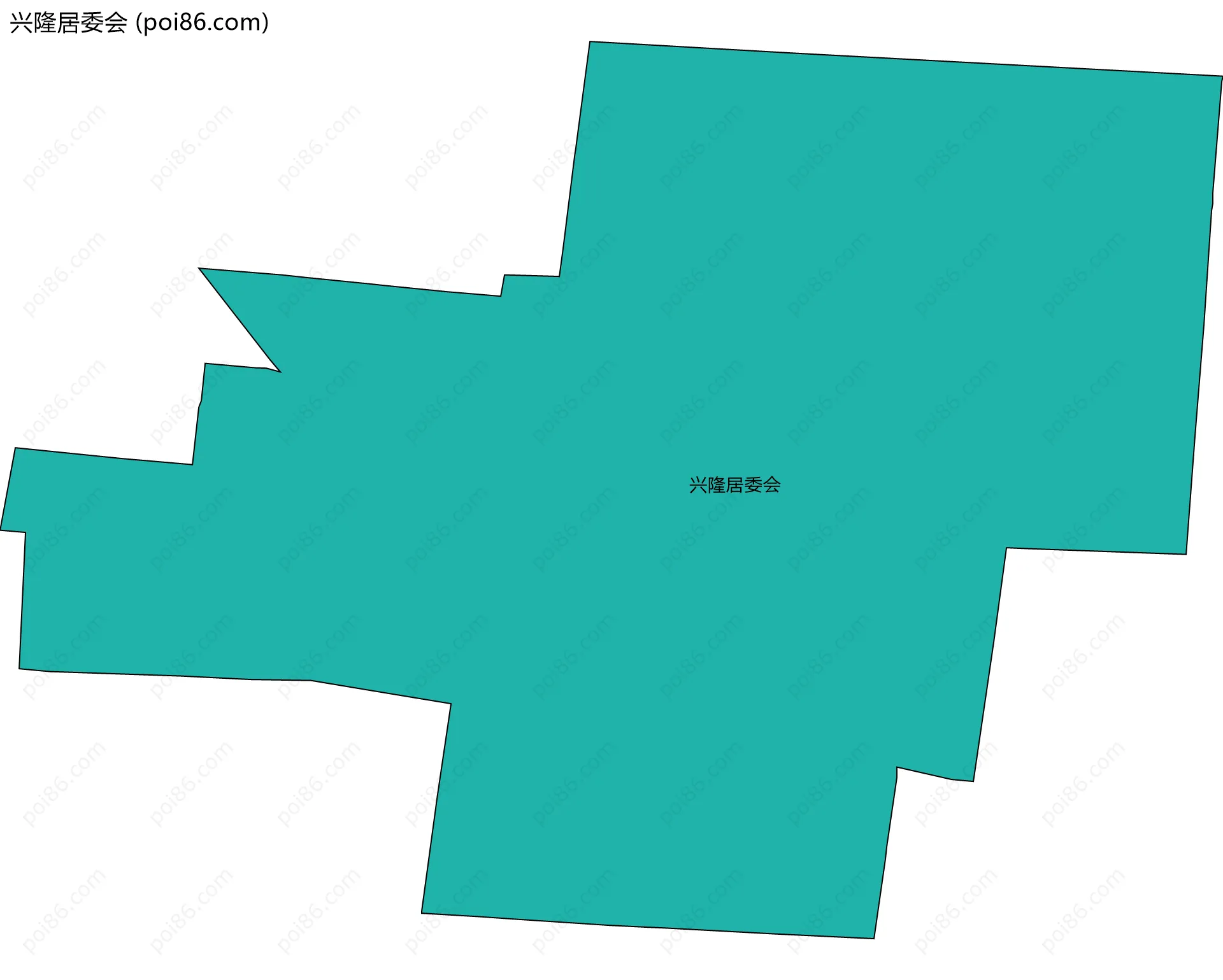 兴隆居委会边界地图