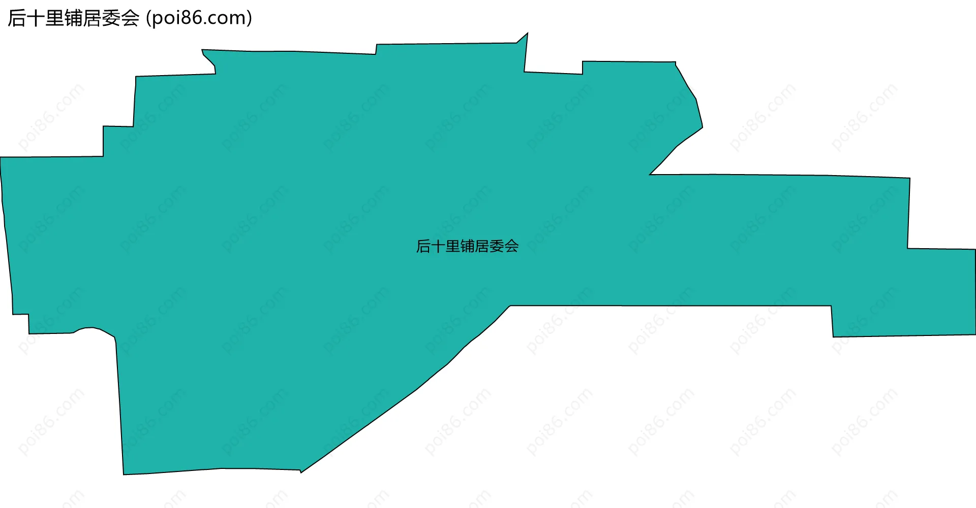 后十里铺居委会边界地图