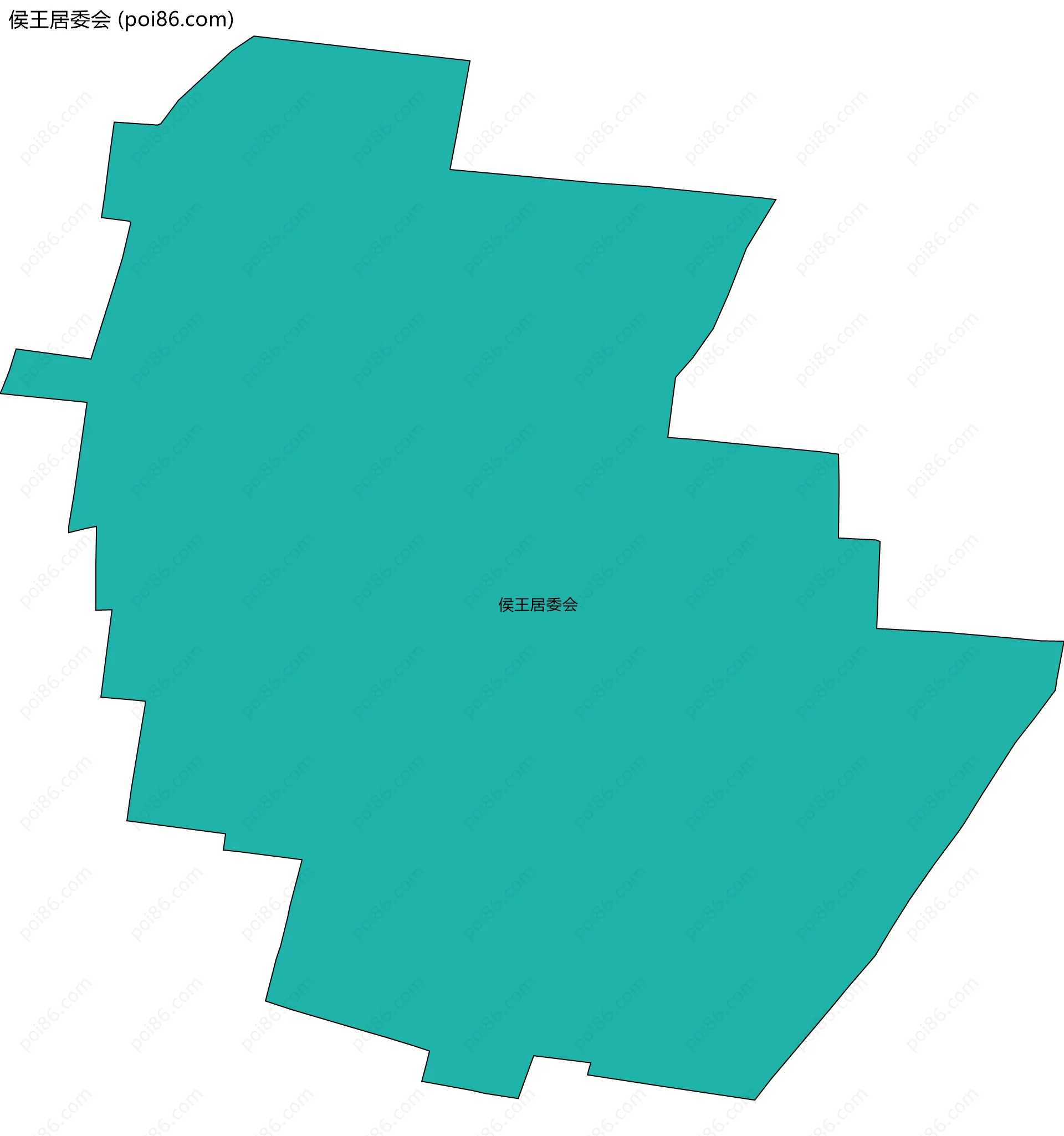 侯王居委会边界地图