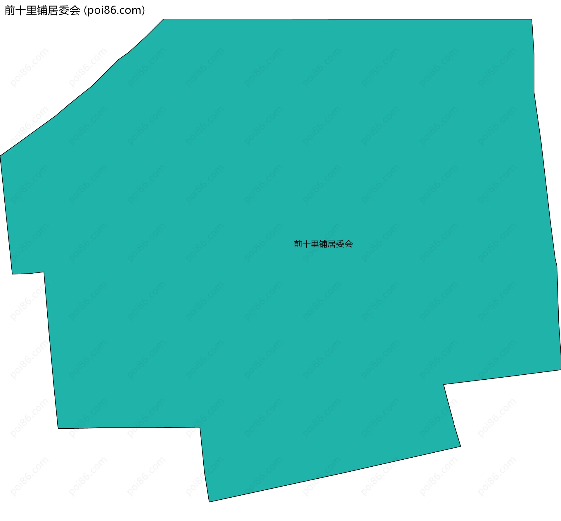 前十里铺居委会边界地图