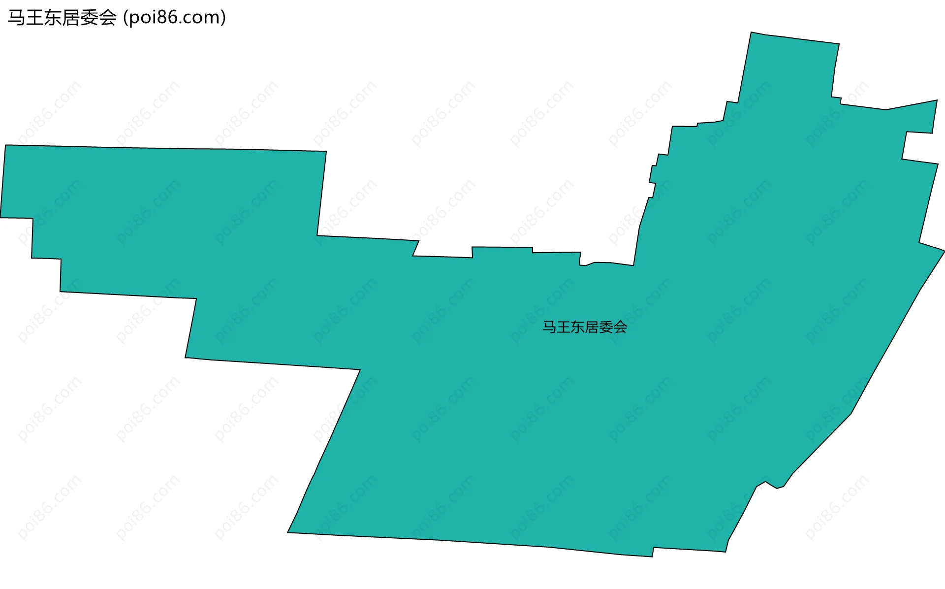 马王东居委会边界地图