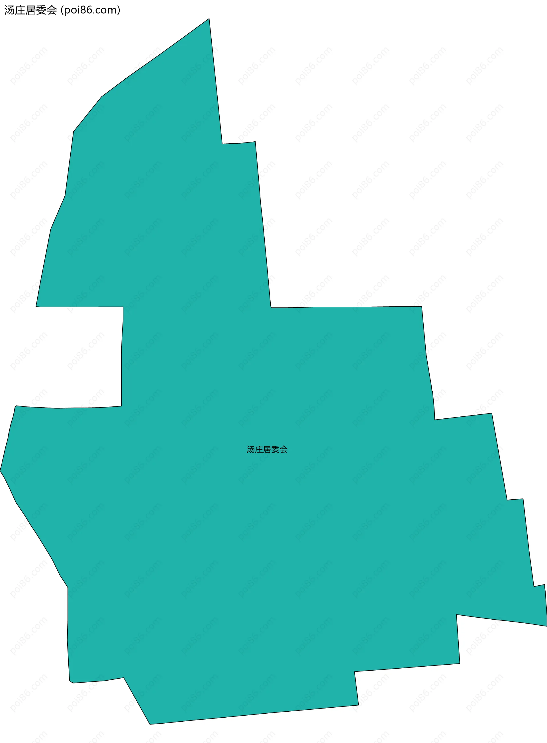 汤庄居委会边界地图