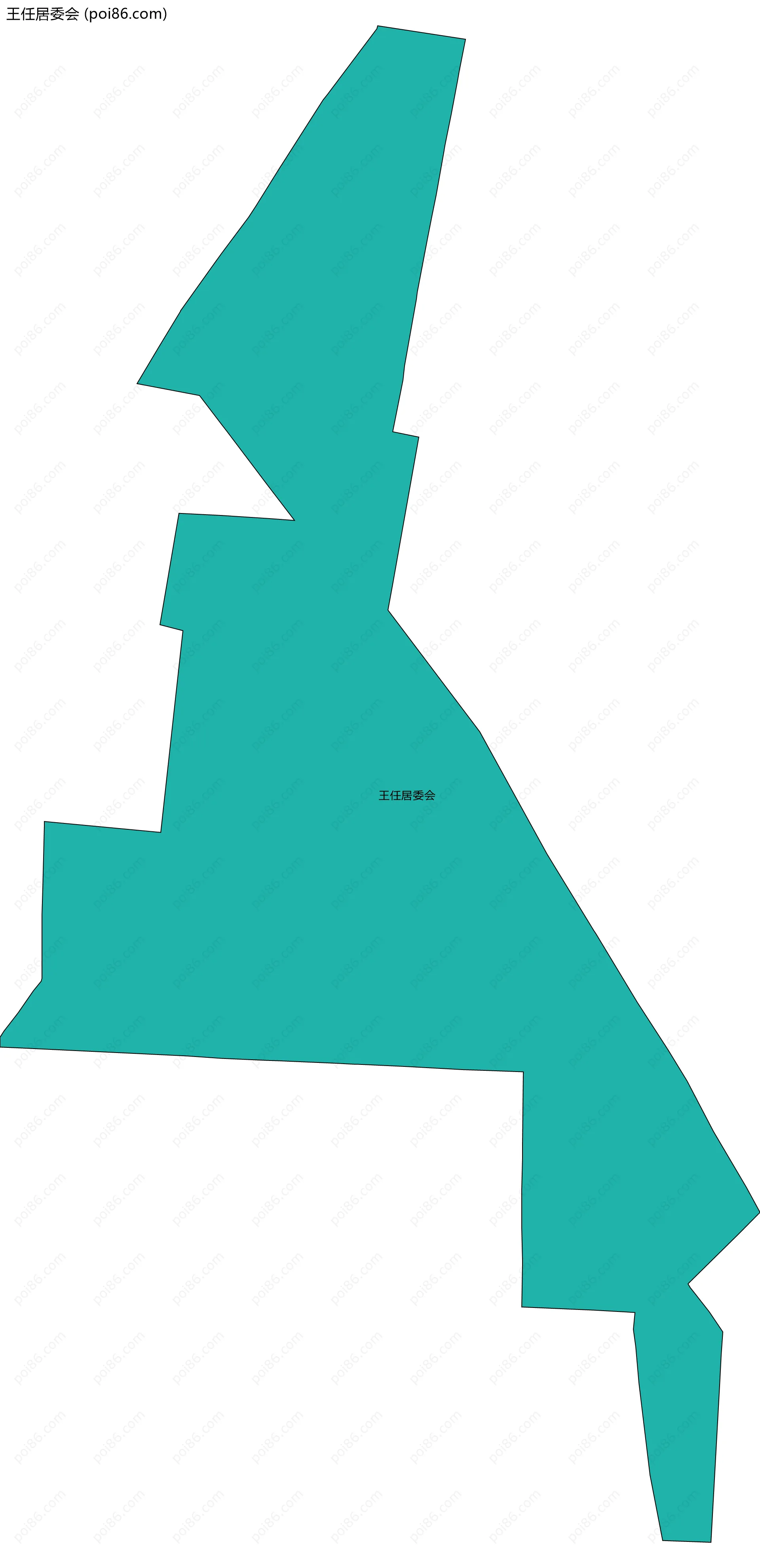 王任居委会边界地图