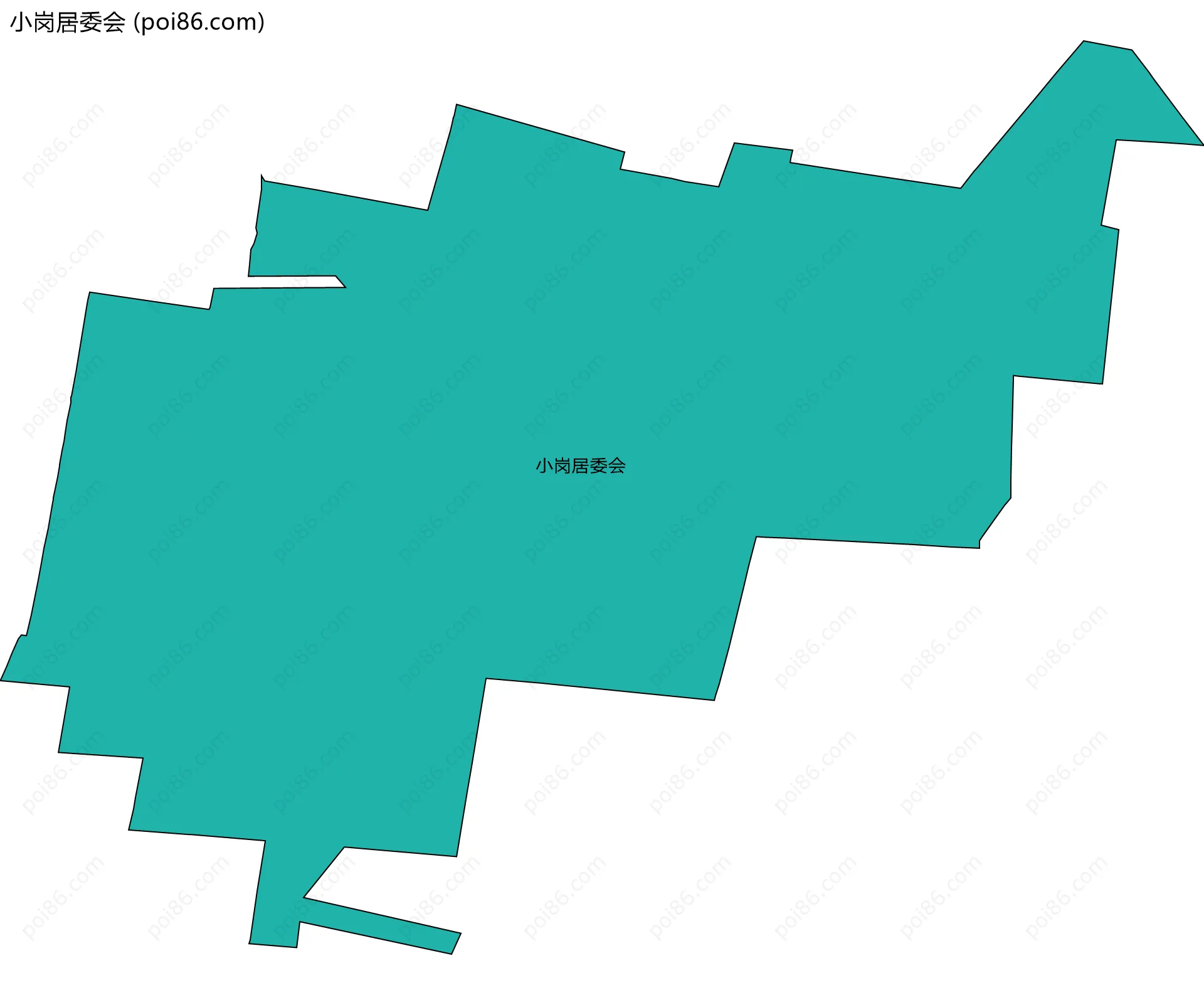 小岗居委会边界地图