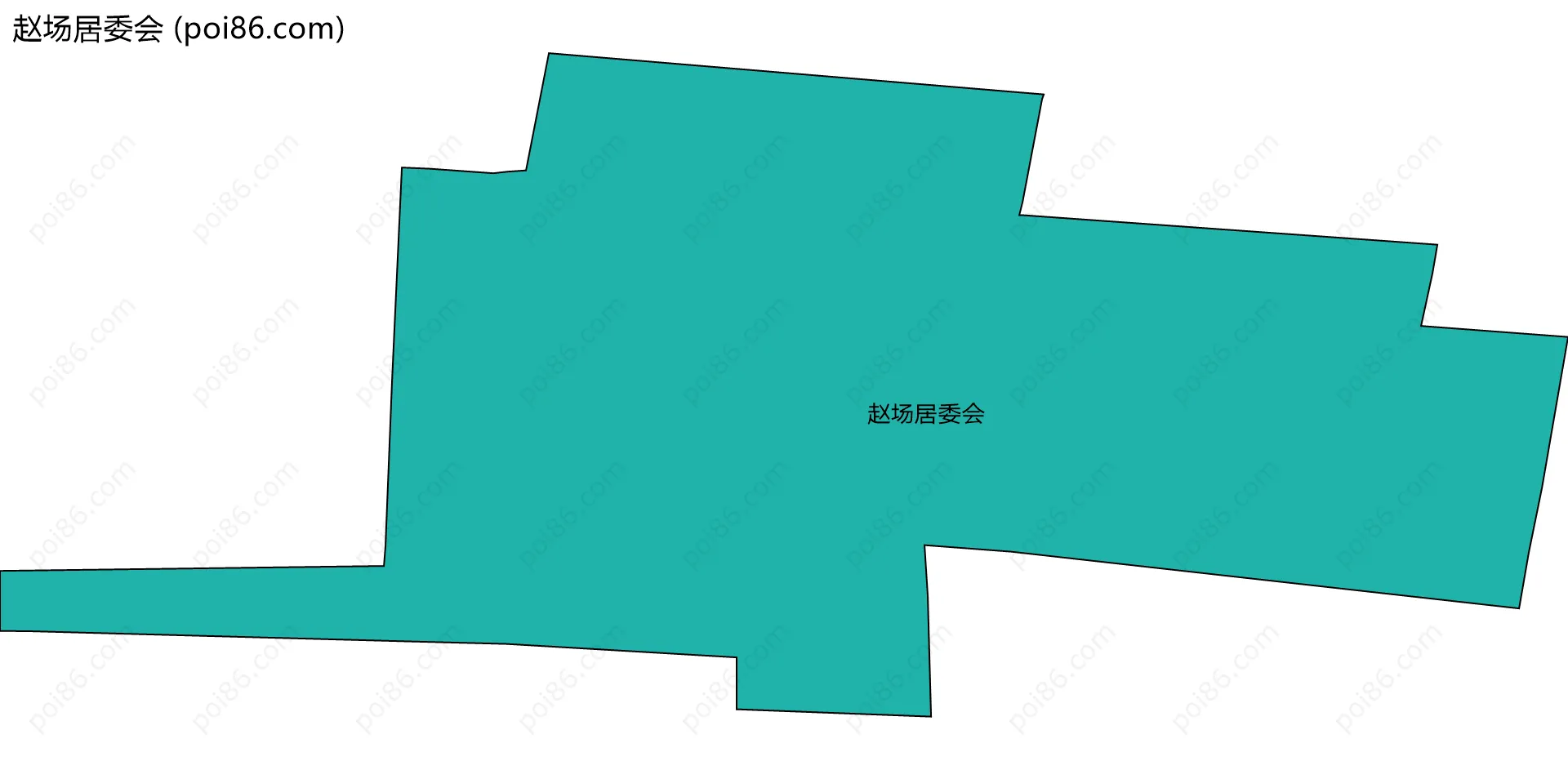 赵场居委会边界地图